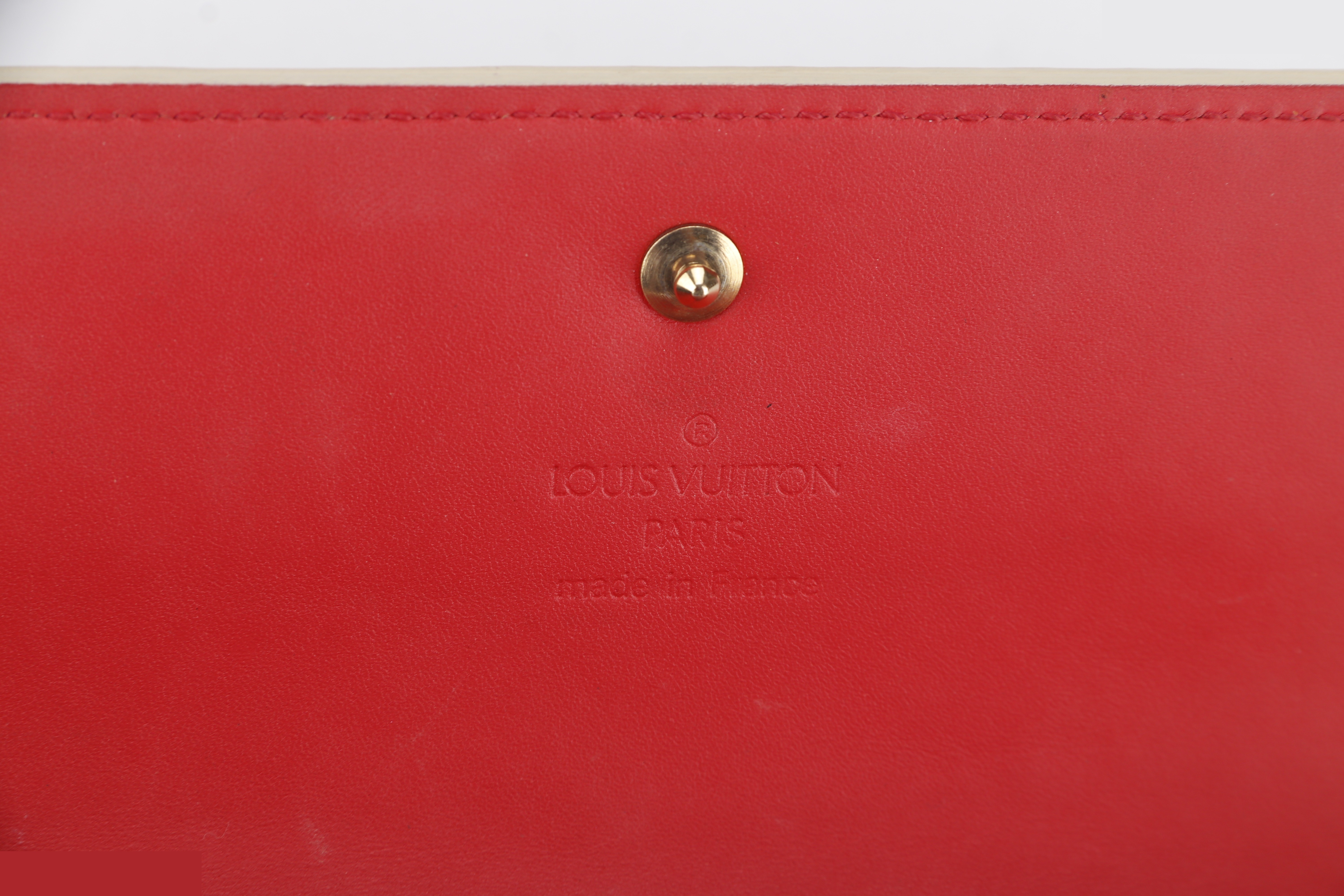 SARAH WALLET RED CALFSKIN GHW — view 8