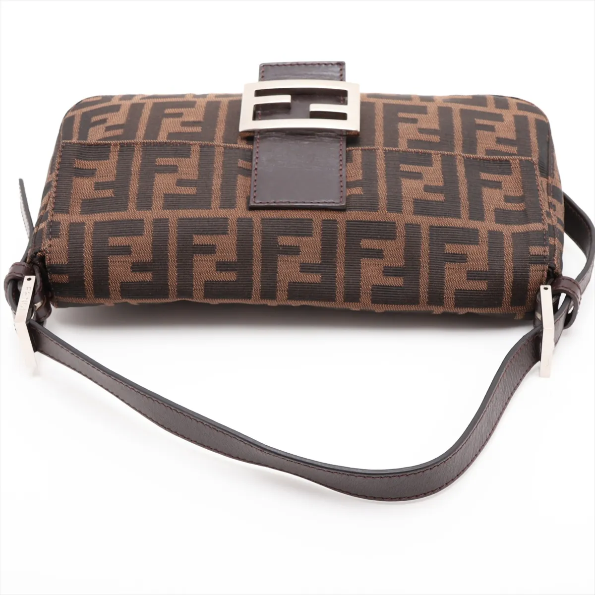Zucca Mamma Bucket 26424 Canvas x Leather Shoulder Bag Brown — view 5