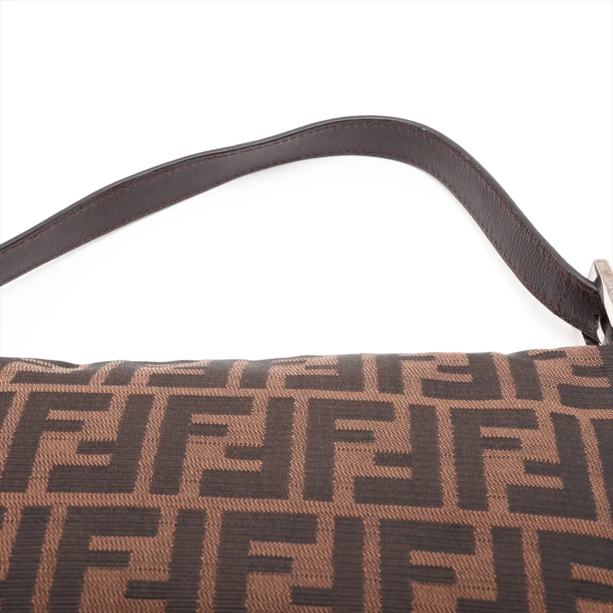 Zucca Mamma Bucket 26424 Canvas x Leather Shoulder Bag Brown — view 6