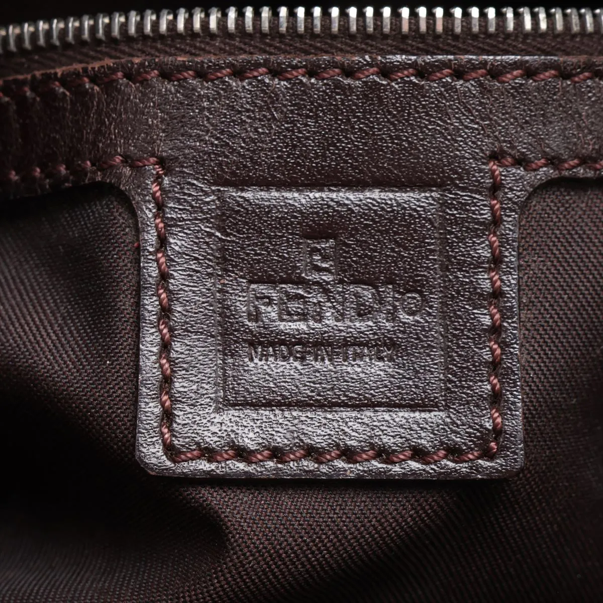 Zucca Mamma Bucket 26424 Canvas x Leather Shoulder Bag Brown — view 9