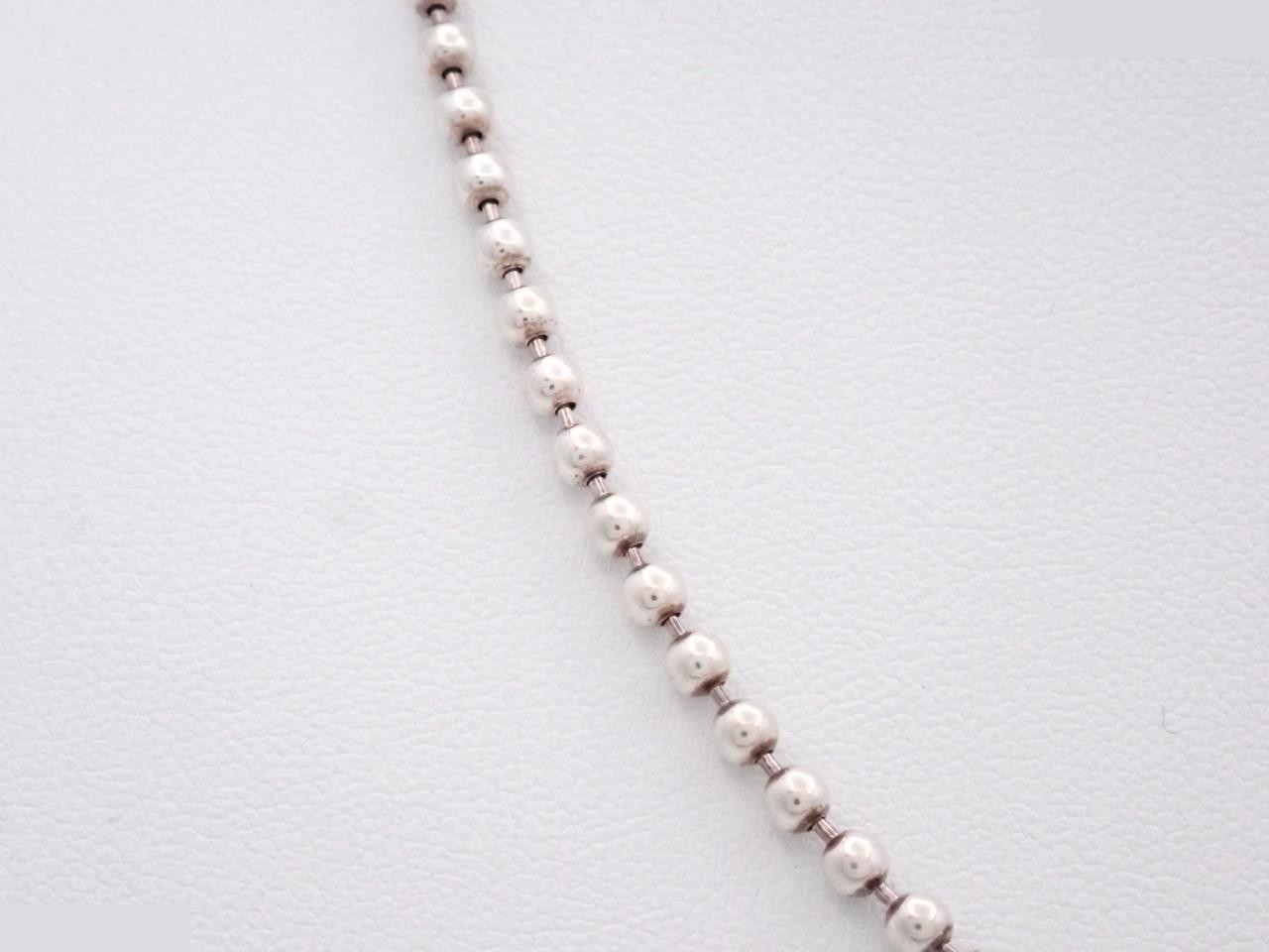 Interlocking G Necklace, Ball Chain, SV925, 20.6g — view 2