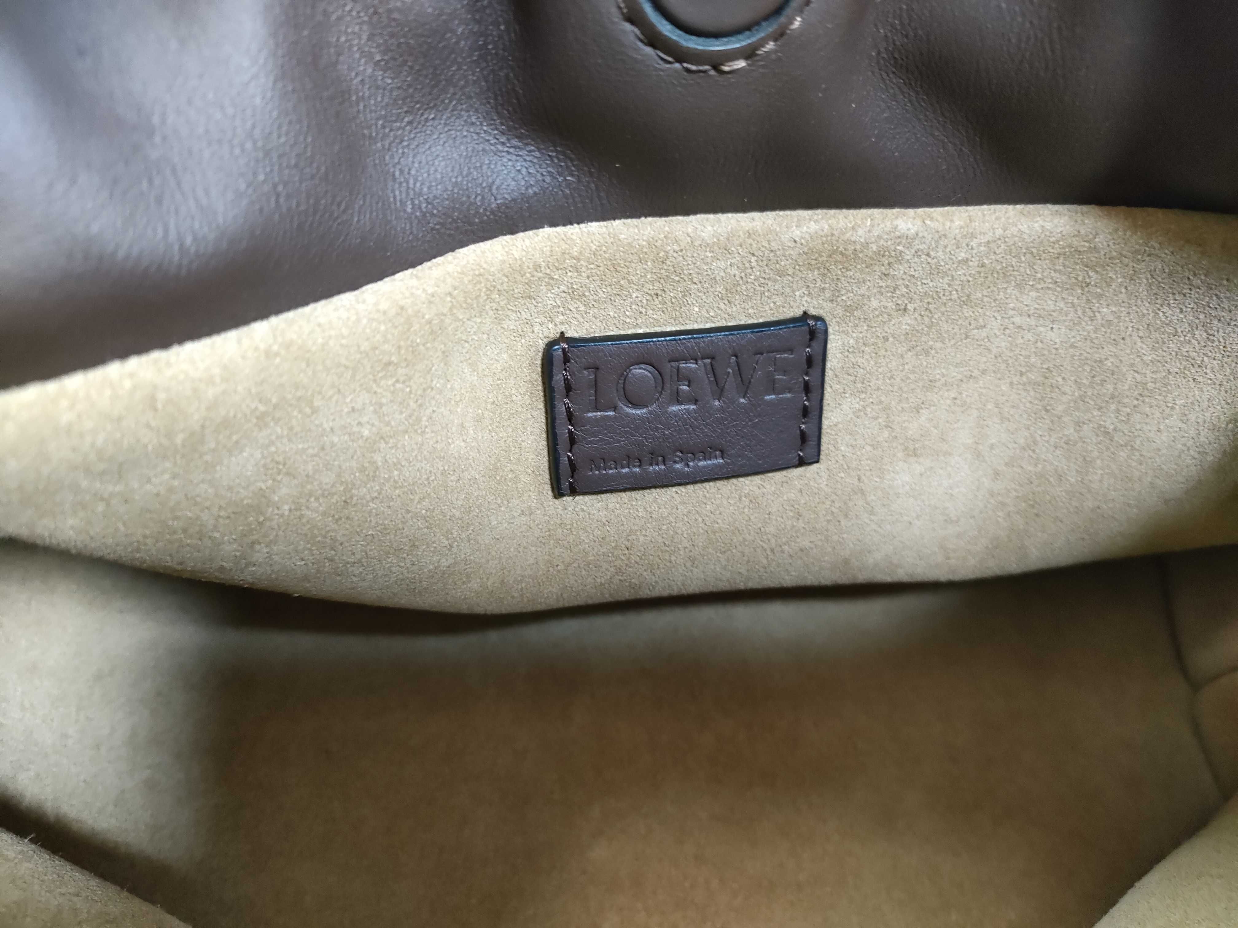 Flamenco Clutch Mini Brown Leather. Accessories: Dust bag, shoulder strap, shoulder bag. — view 9