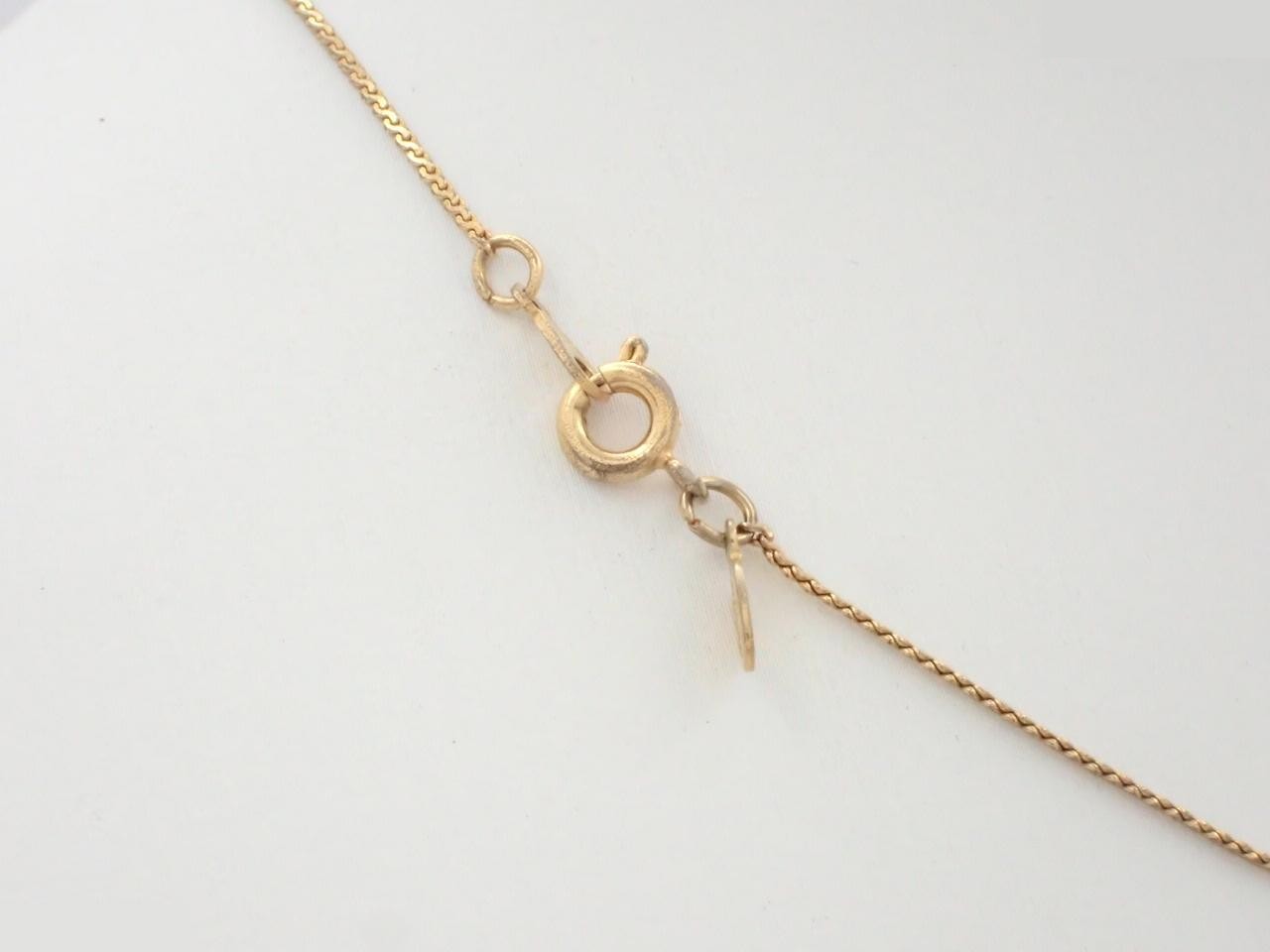 Gold necklace, chain approximately 40cm — view 2
