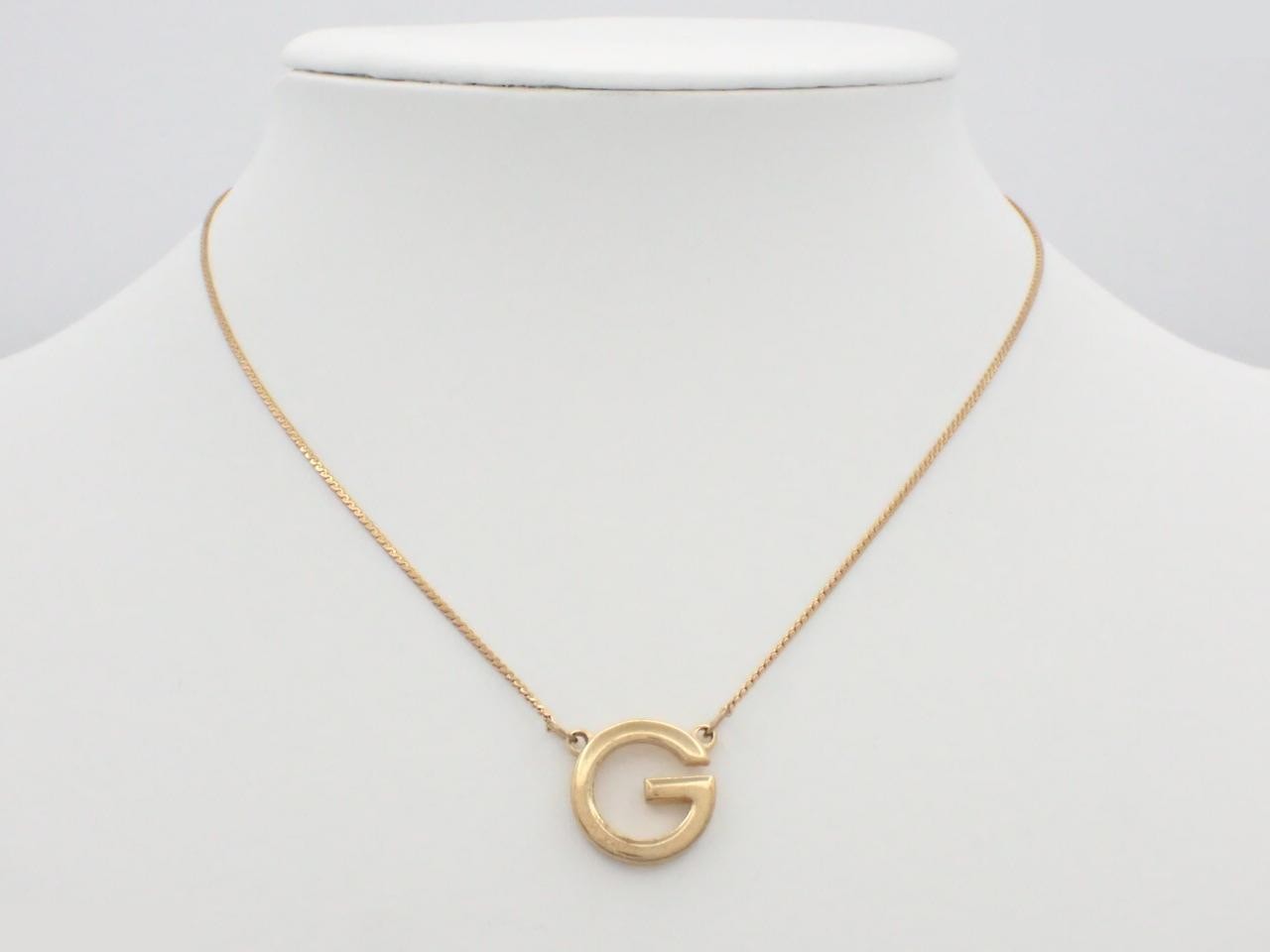 Gold necklace, chain approximately 40cm — view 3