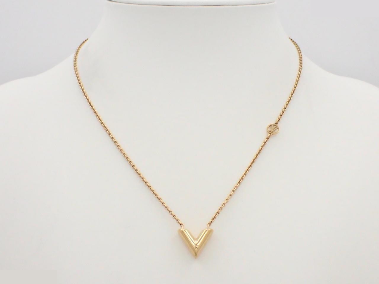 Necklace Essential V, Gold, Chain approx. 44cm — view 3