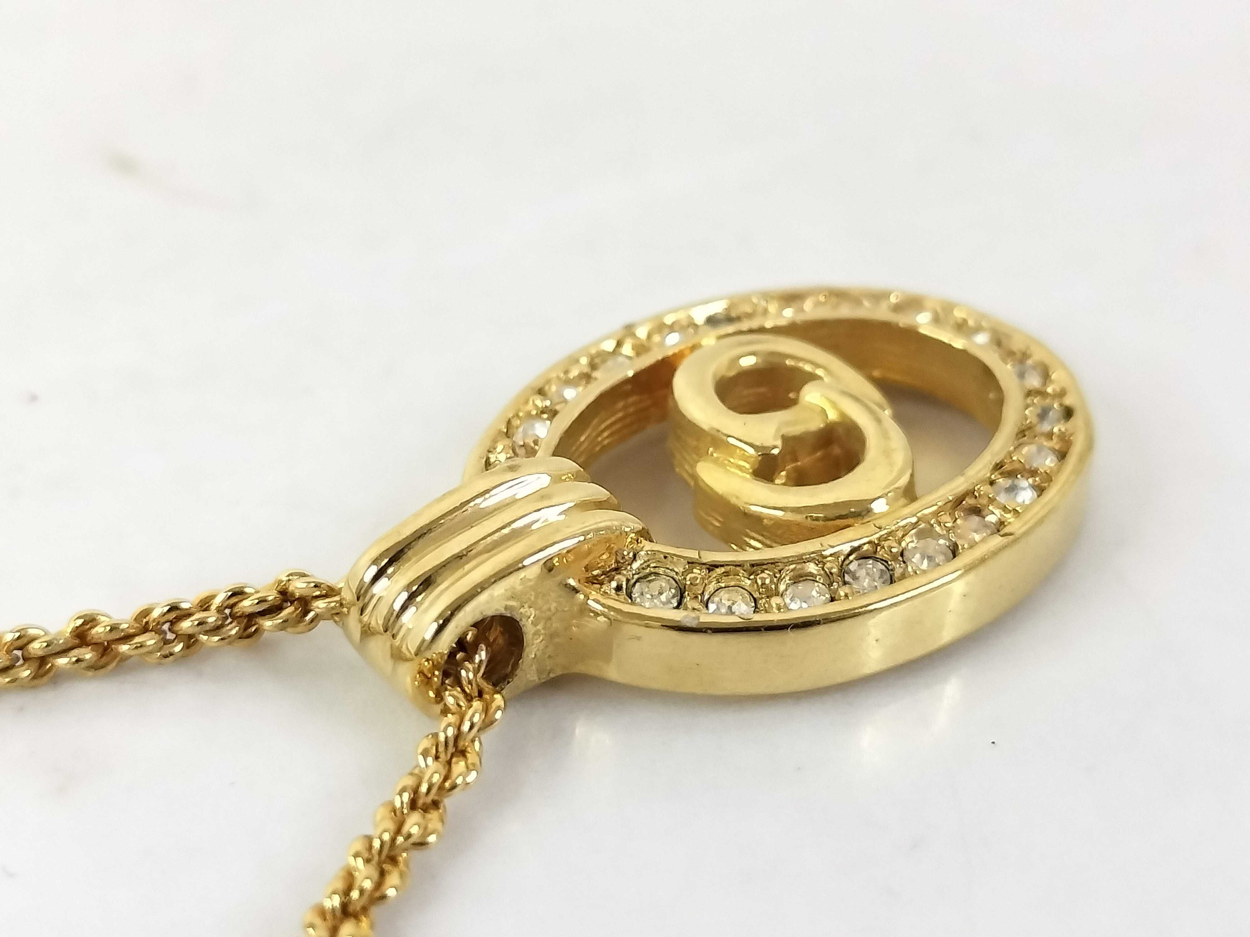 Gold Logo Necklace — view 4