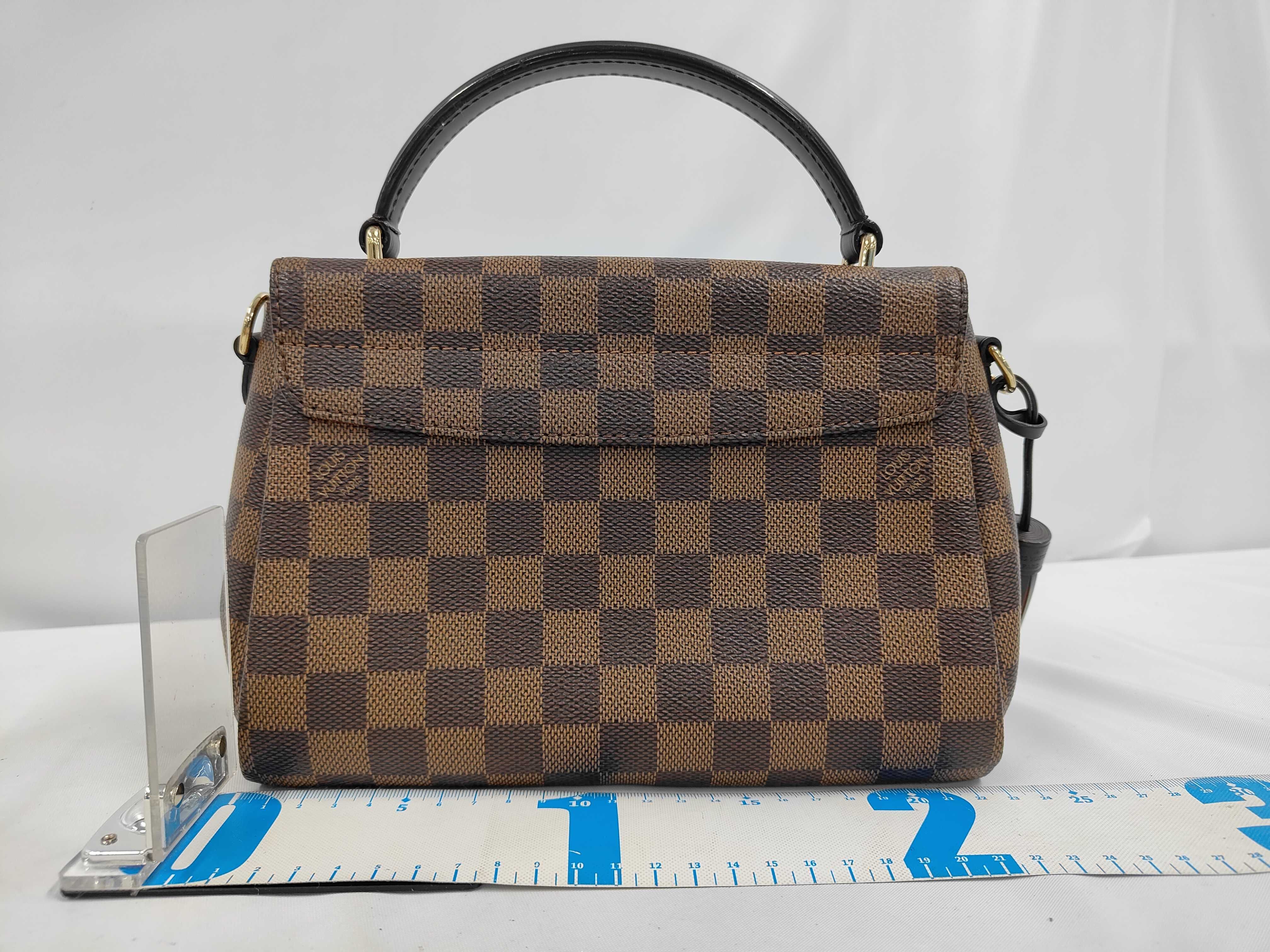 LV Croisette Damier Ebene Coated Canvas x Calf Leather Handbag — view 2