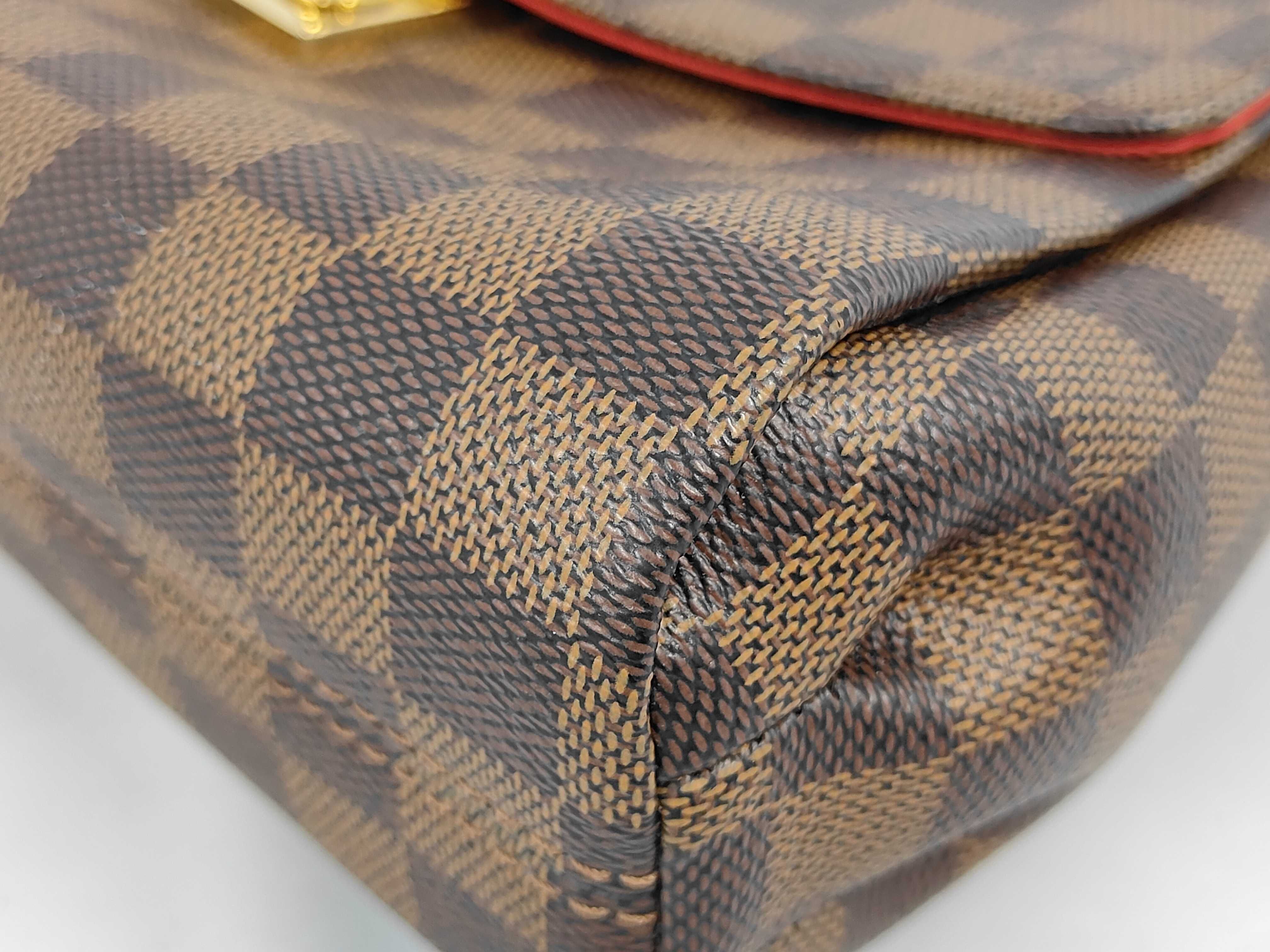 LV Croisette Damier Ebene Coated Canvas x Calf Leather Handbag — view 4