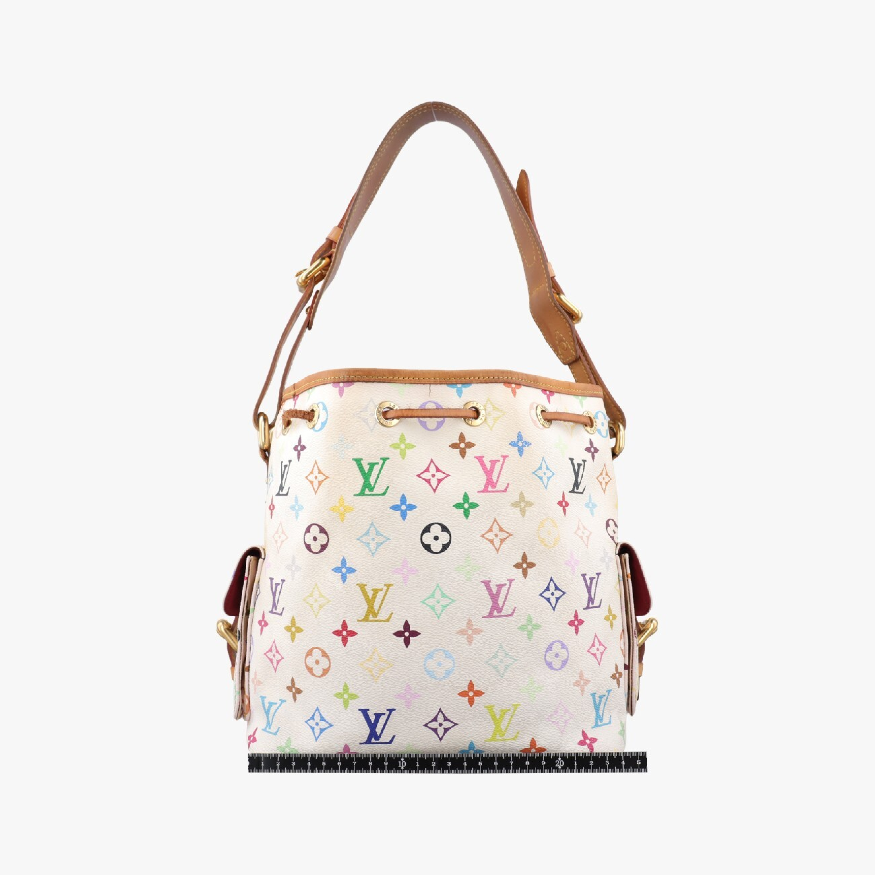 Petit Noé Blanc Monogram Multicolor M42229 CA4410 Shoulder Bag — view 2