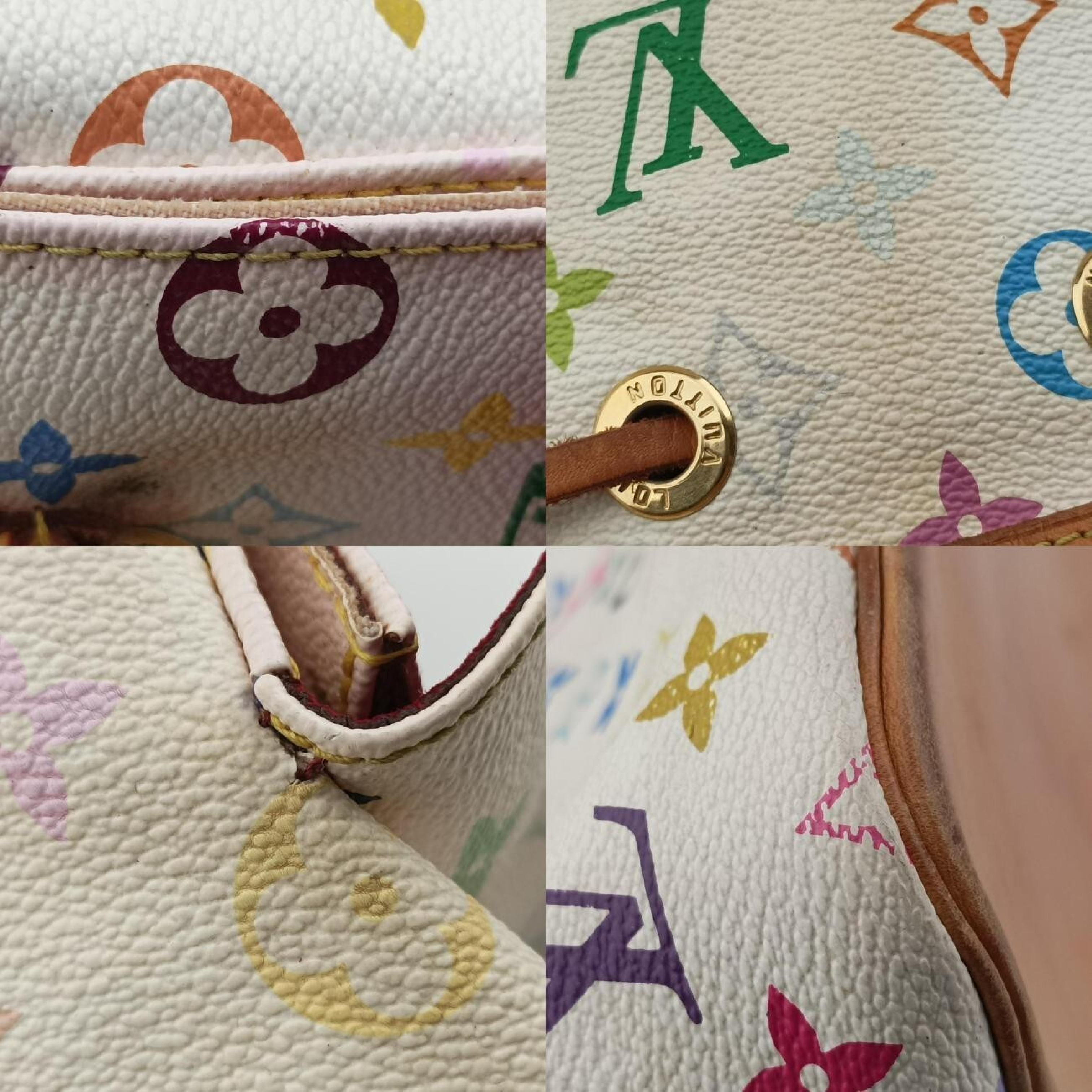 Petit Noé Blanc Monogram Multicolor M42229 CA4410 Shoulder Bag — view 11