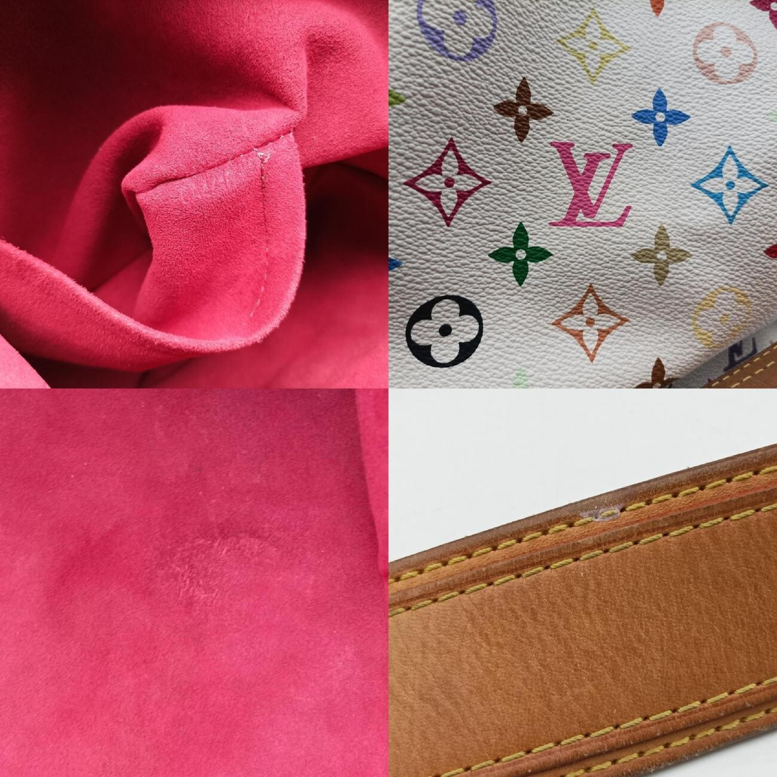 Petit Noé Blanc Monogram Multicolor M42229 CA4410 Shoulder Bag — view 8