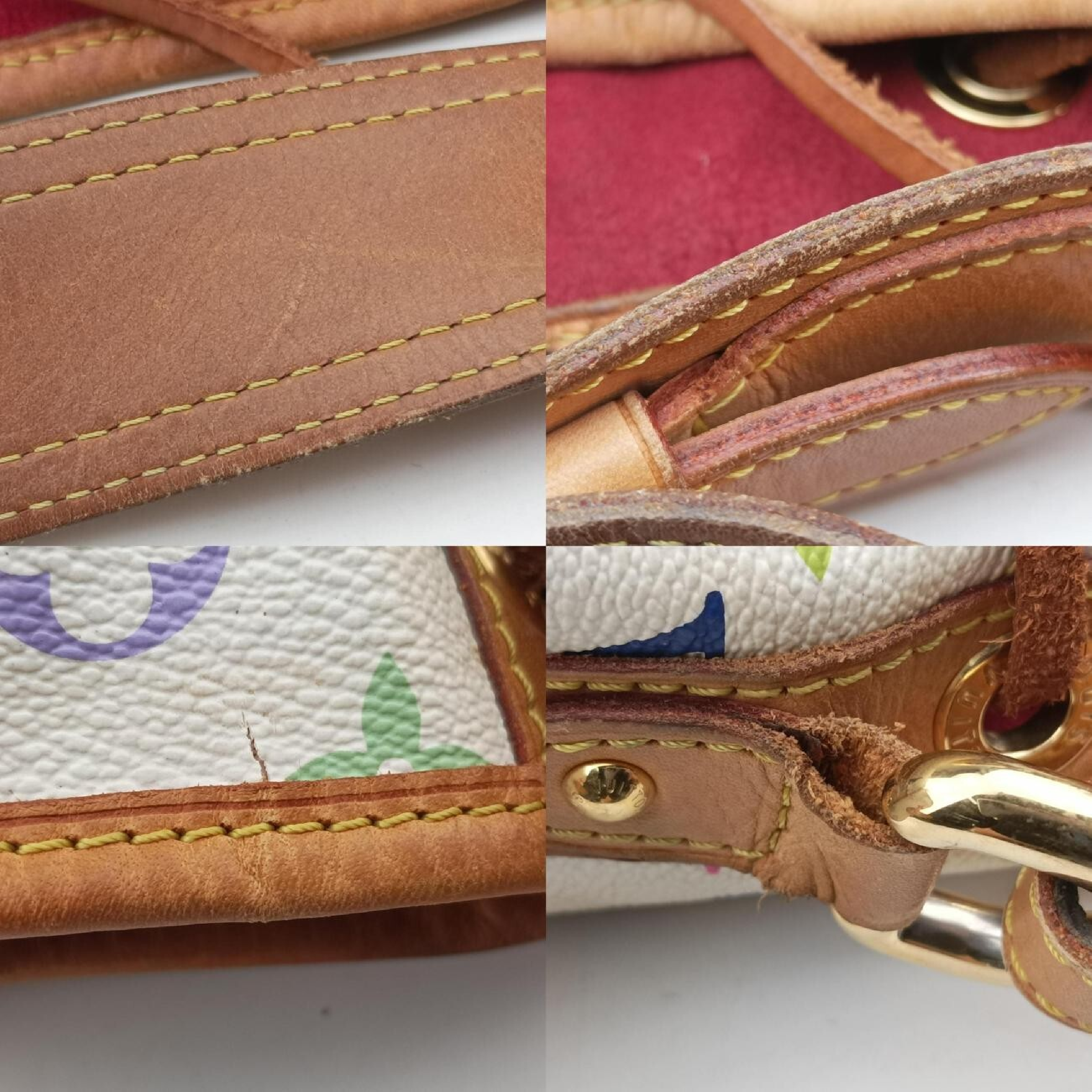 Petit Noé Blanc Monogram Multicolor M42229 CA4410 Shoulder Bag — view 9