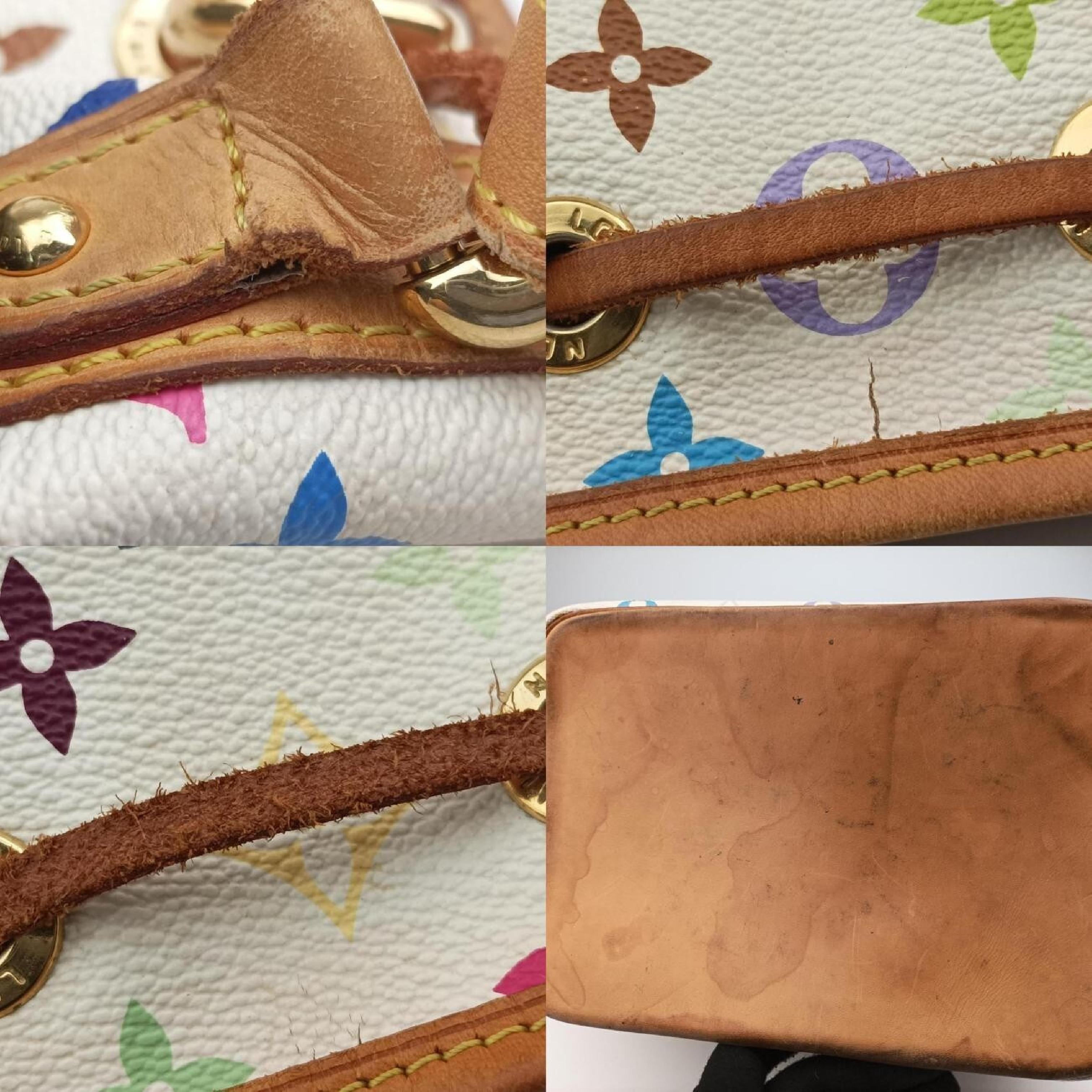 Petit Noé Blanc Monogram Multicolor M42229 CA4410 Shoulder Bag — view 10