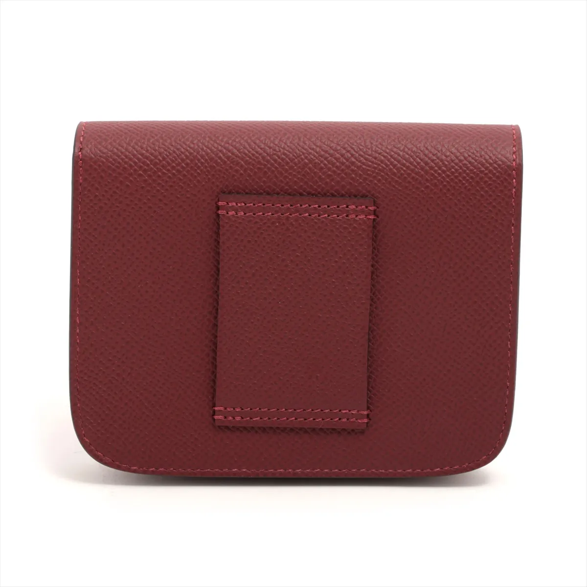 Constance Slim Vaux Epson Coin Case Red Gold Hardware G:2026 — view 2