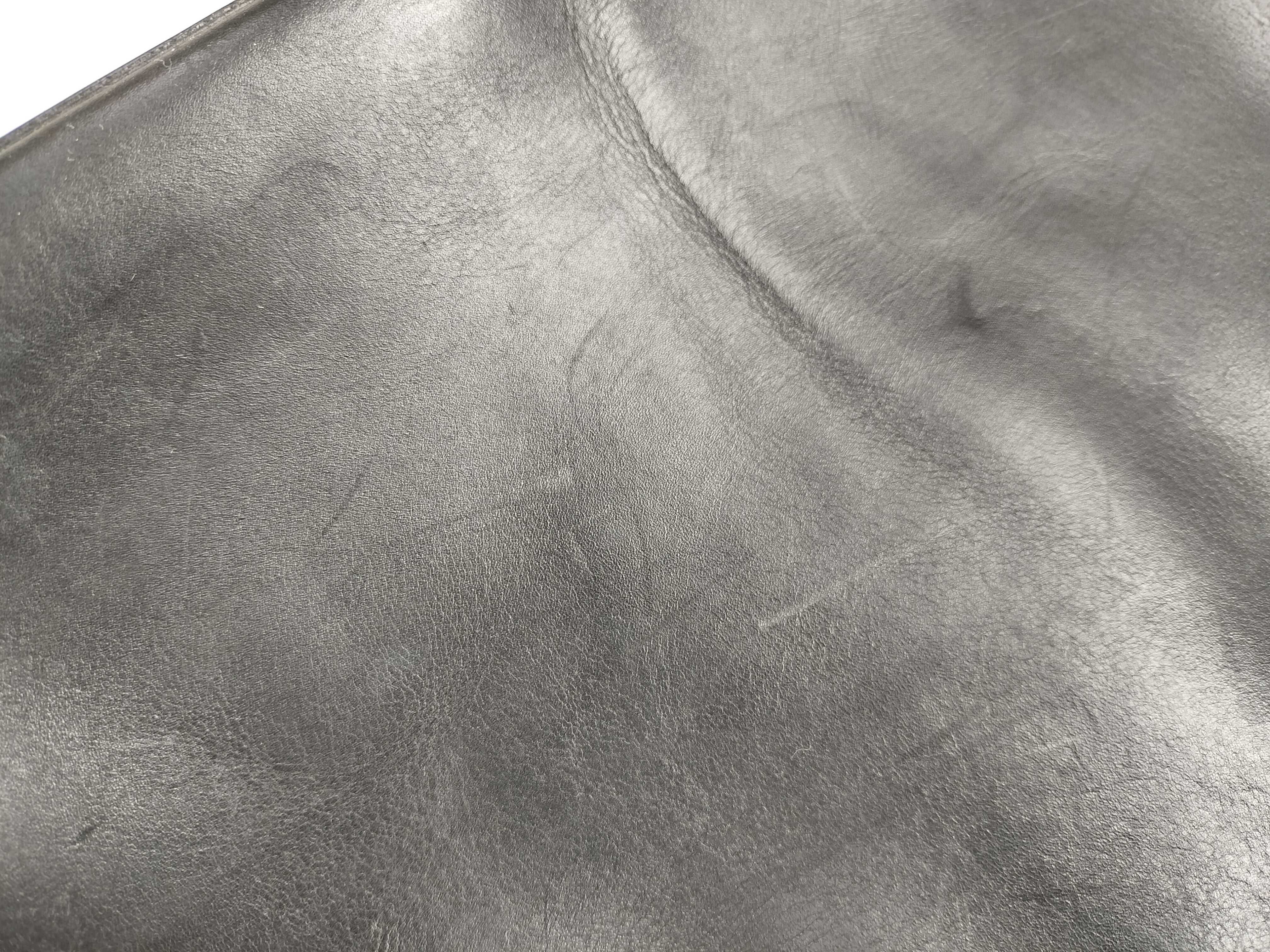 Tote Bag, Gucci Tote Bag, Handbag, Leather, Logo, Sherry Line, Black Tote Bag — view 14