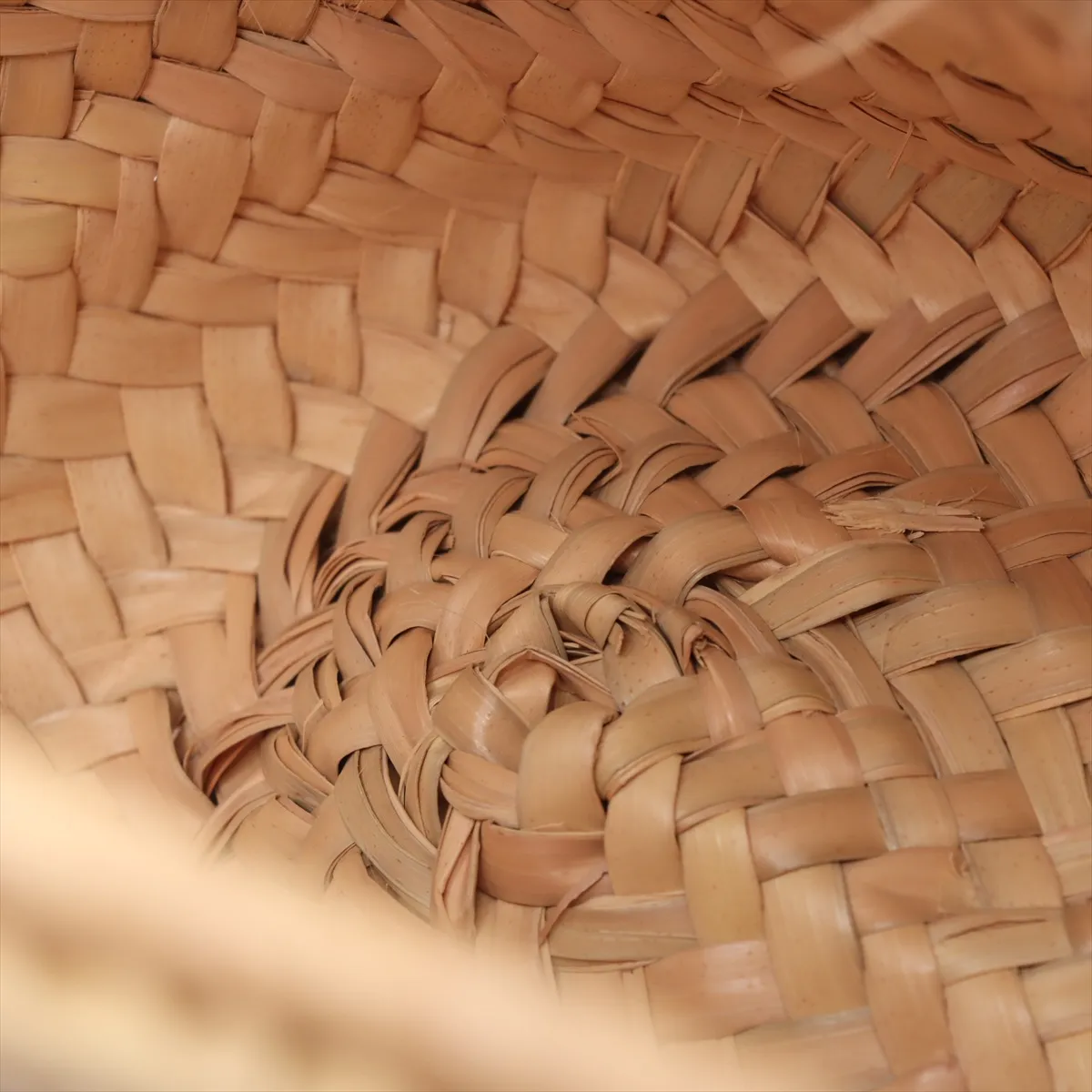 Basket Medium Raffia x Leather Basket Bag Beige x Brown — view 10