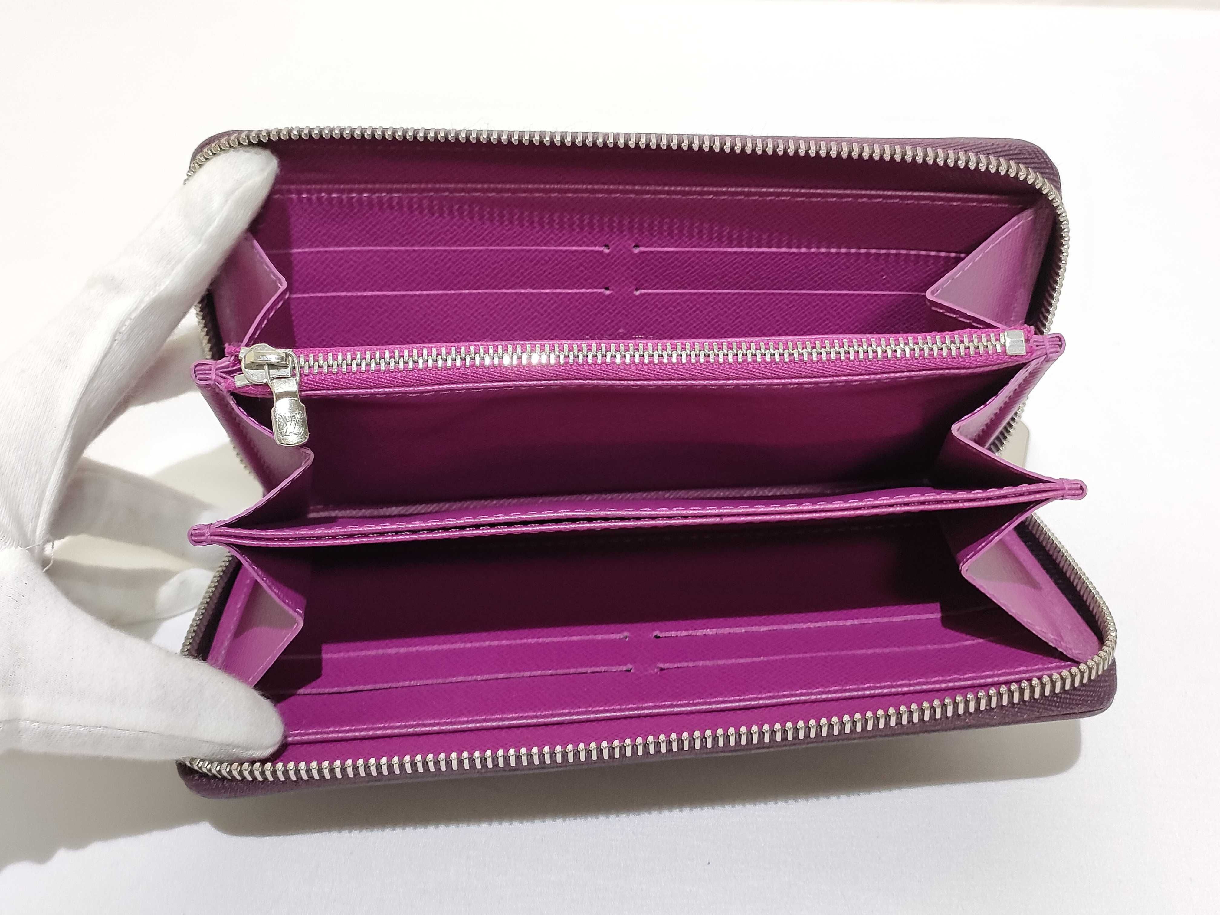 Epi Zippy Wallet Long Wallet Cassis M60434 CA2029 Wallet — view 9