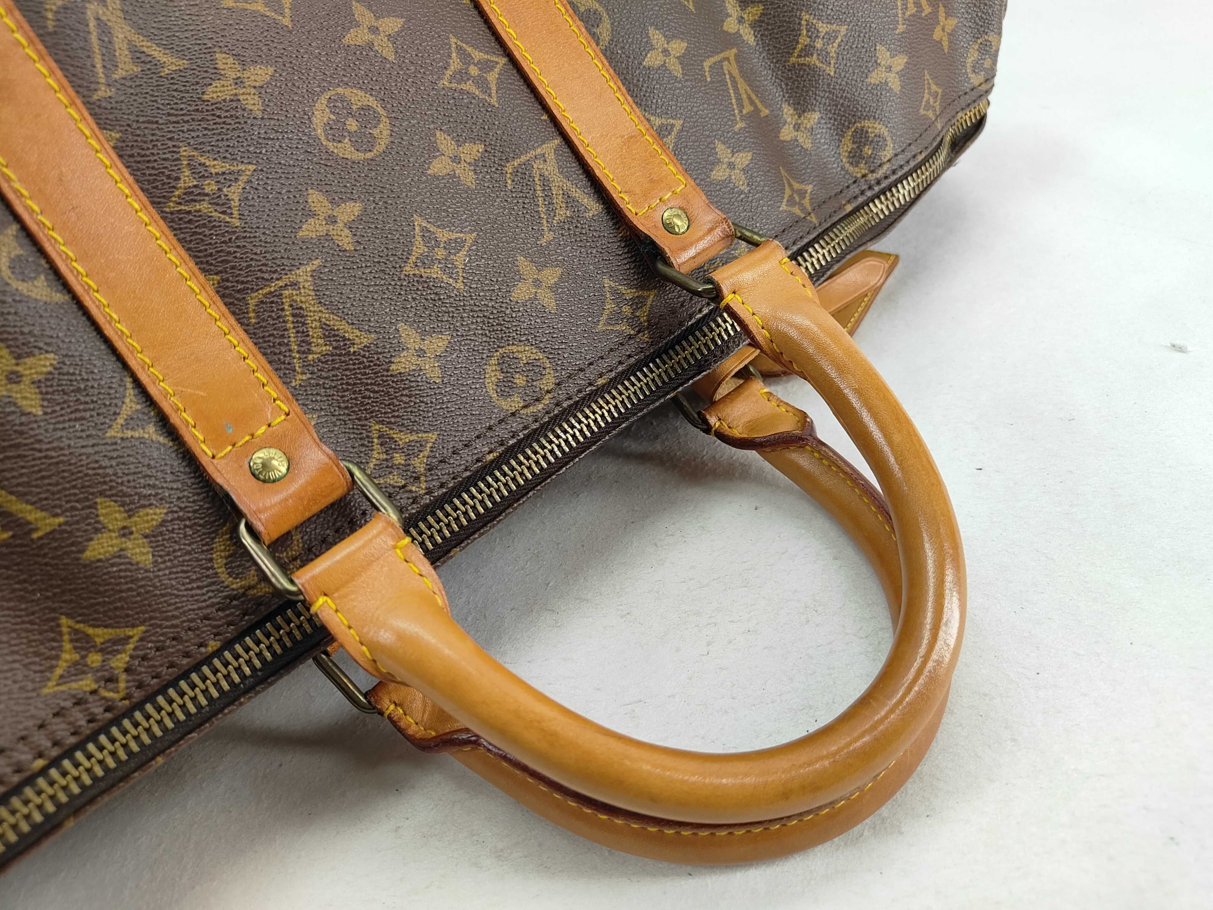 Monogram Vuitton M41426 Keepall 50 Boston Bag Monogram Canvas Brown Boston Bag — view 4