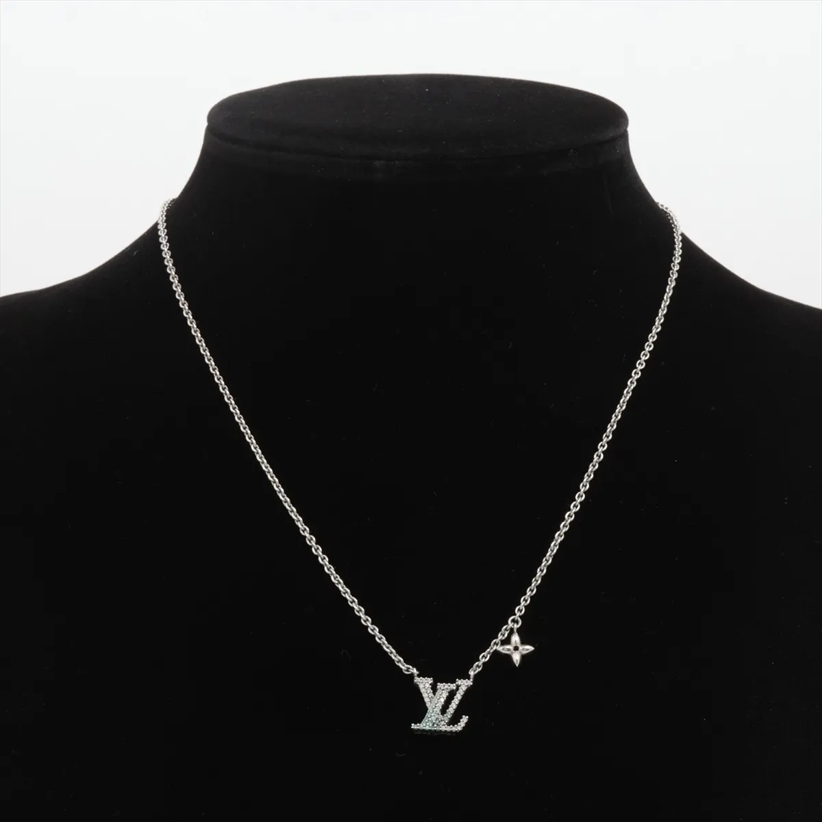 M02751 Necklace LV Iconic TE4215 Necklace GP x Rhinestone Silver — view 5
