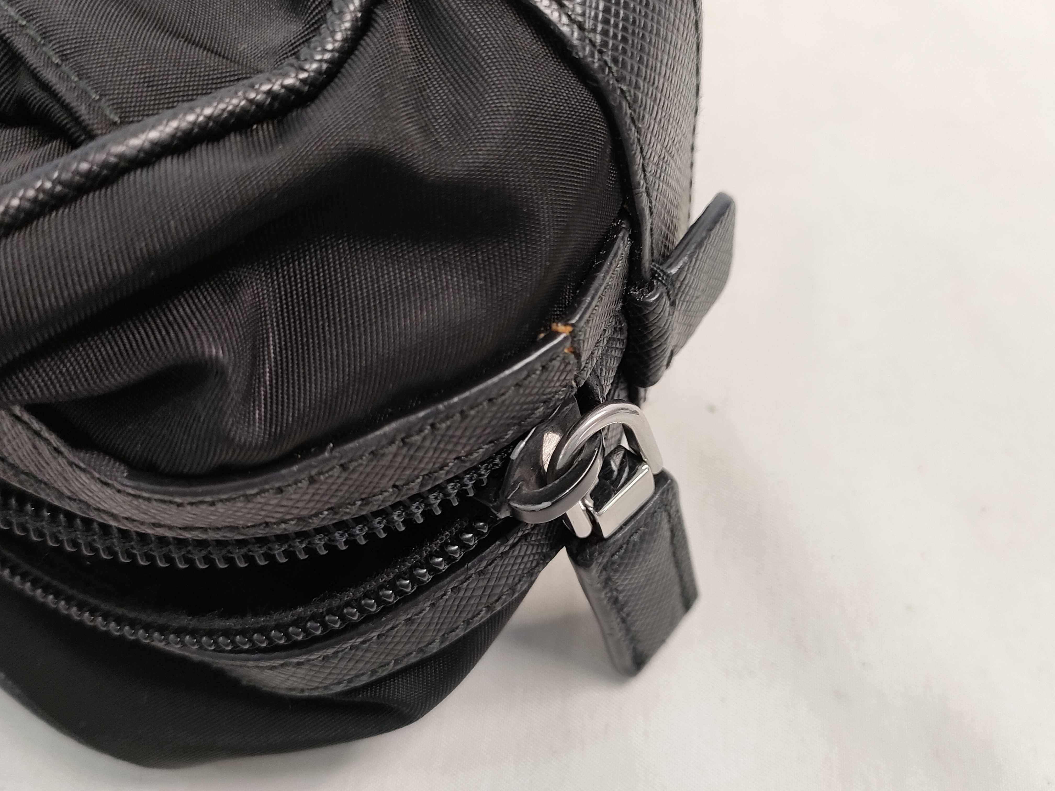 Saffiano RE-NYLON Travel Pouch Black Pouch — view 13