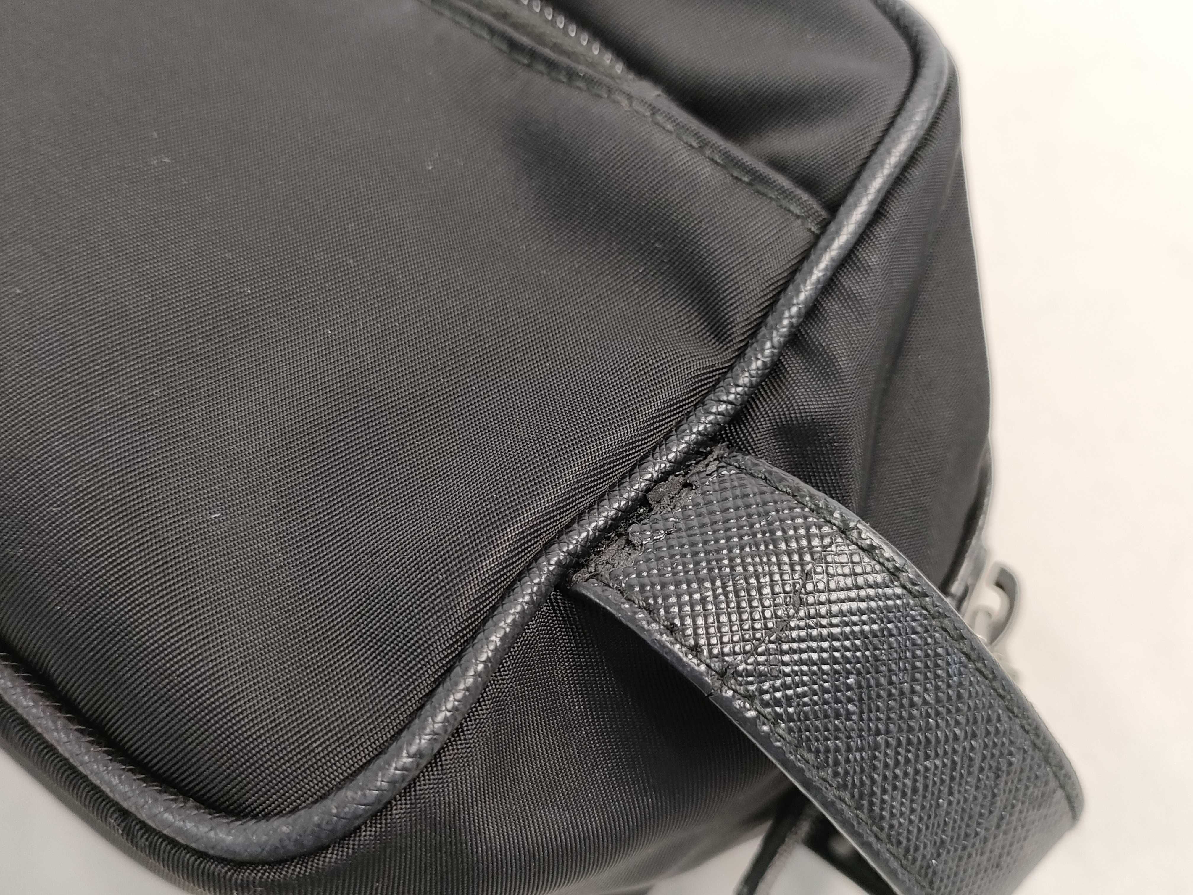 Saffiano RE-NYLON Travel Pouch Black Pouch — view 5