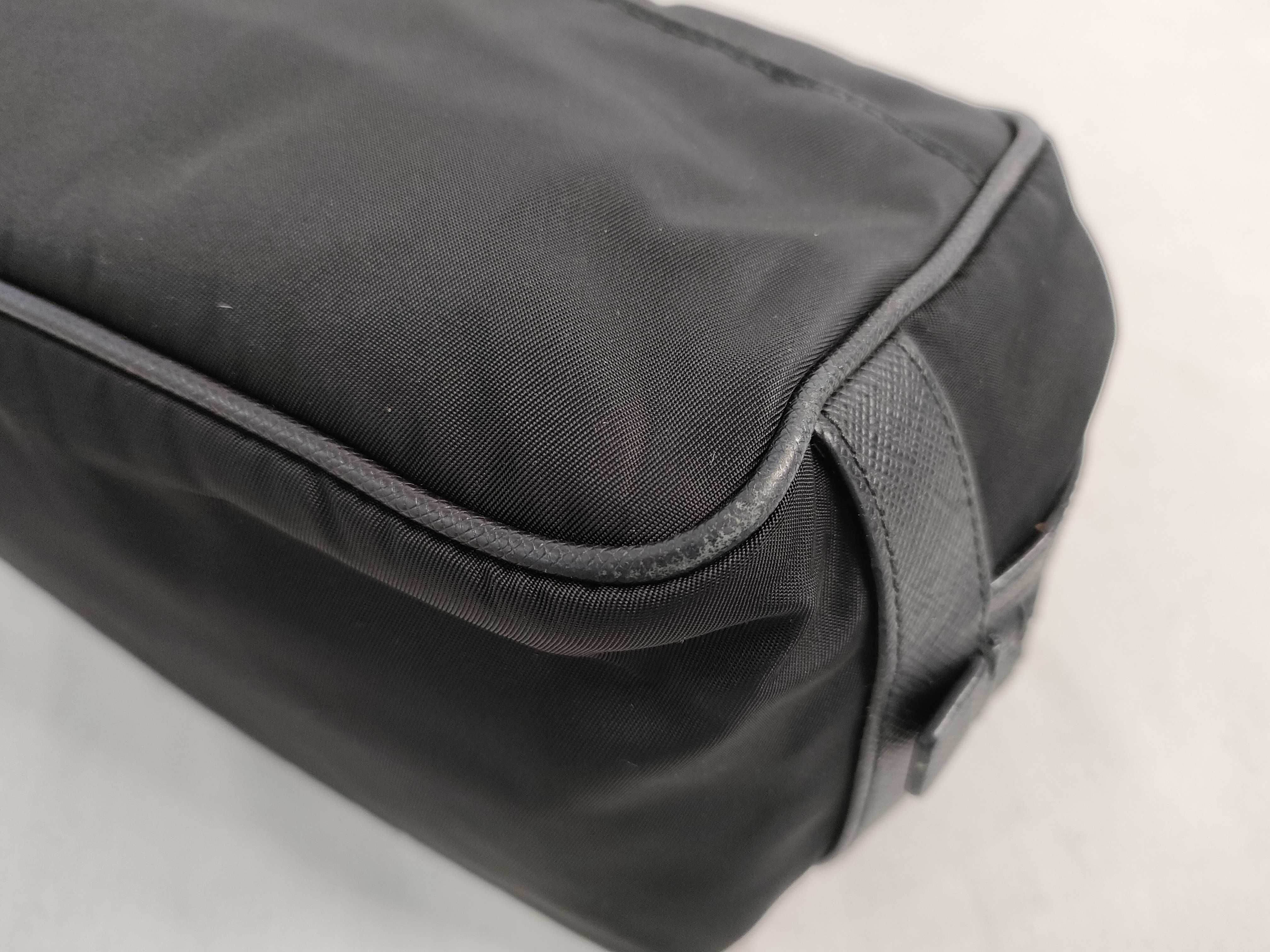 Saffiano RE-NYLON Travel Pouch Black Pouch — view 6