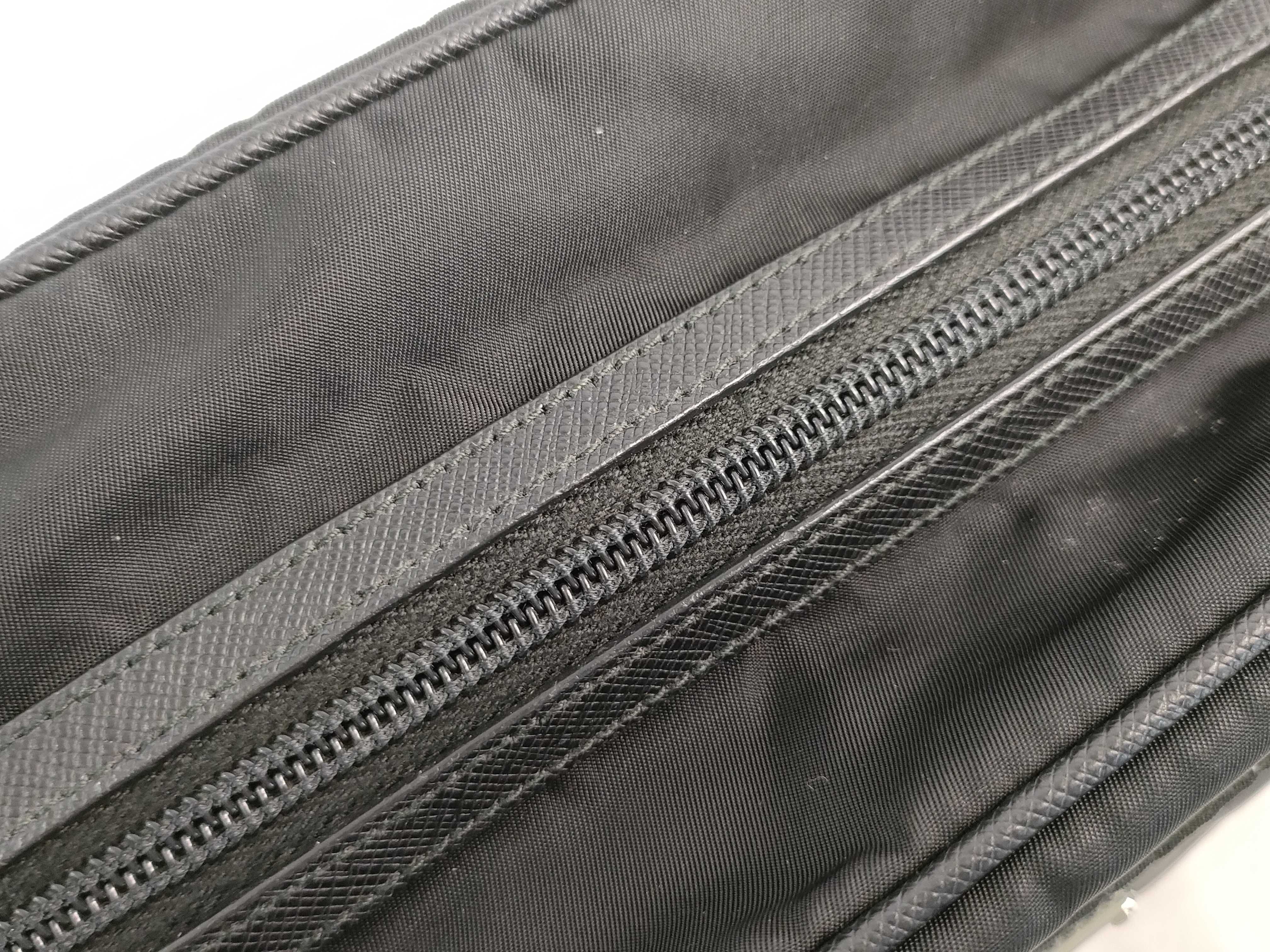 Saffiano RE-NYLON Travel Pouch Black Pouch — view 8