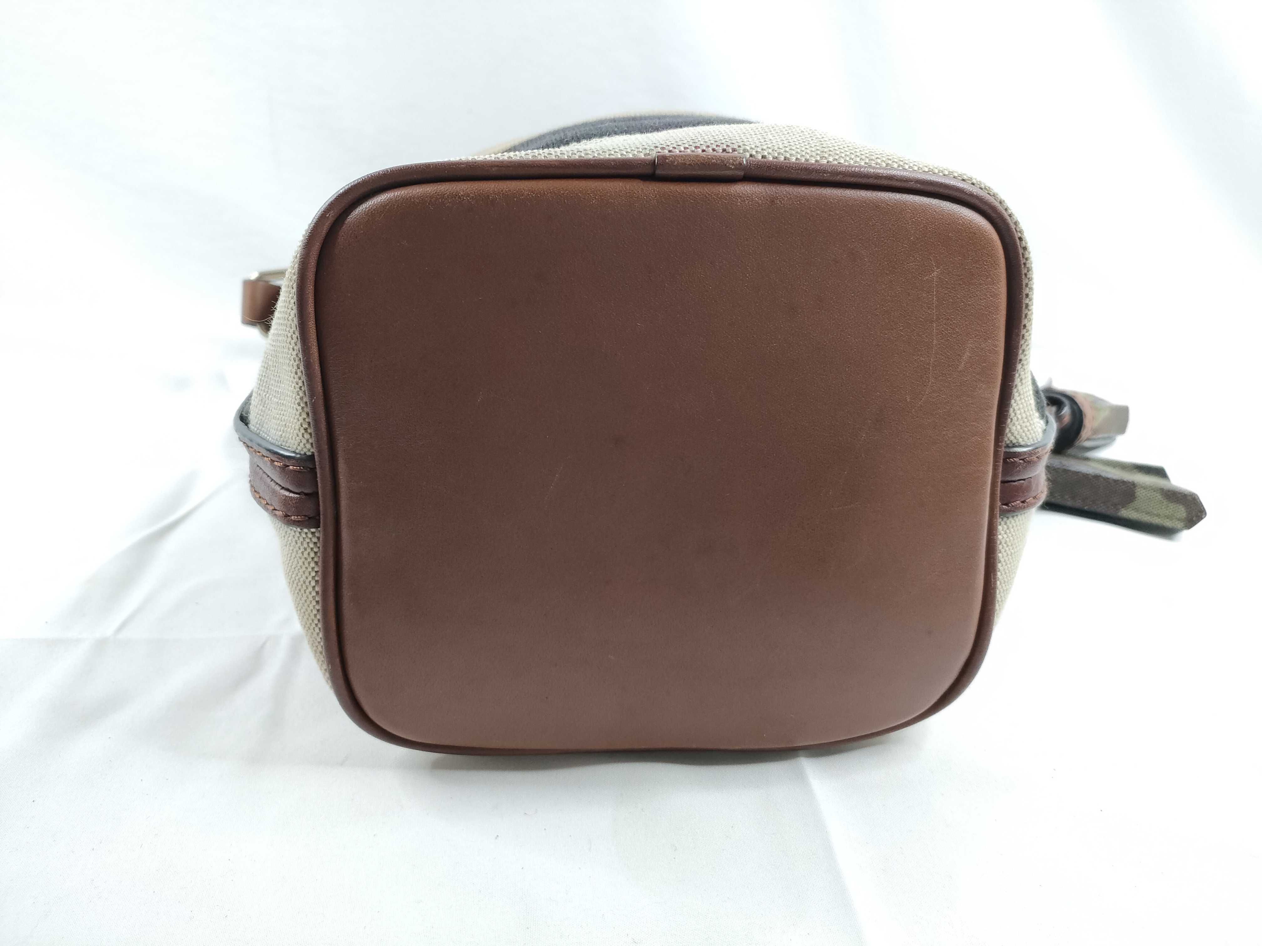 Check Shoulder Drawstring Bag — view 4