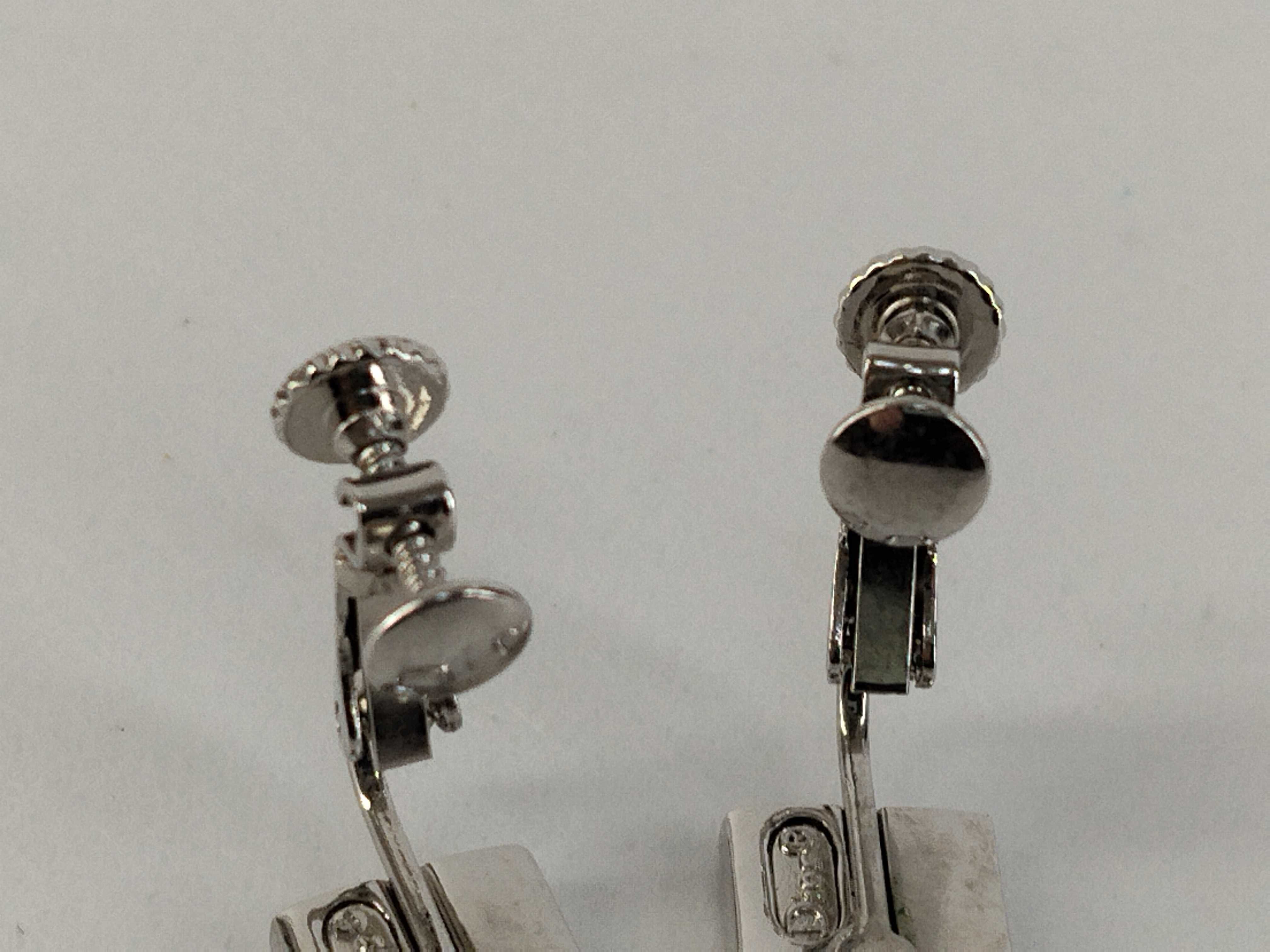 logo padlock silver earrings — view 6