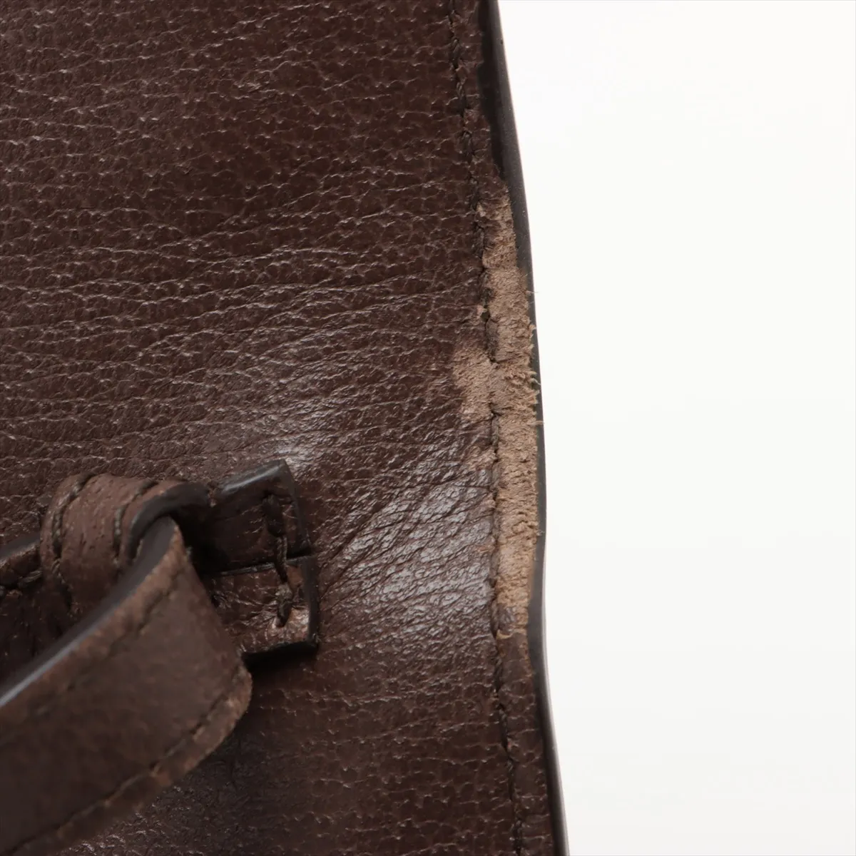 GG Supreme PVC x Leather Shoulder Bag Brown 548304 — view 12