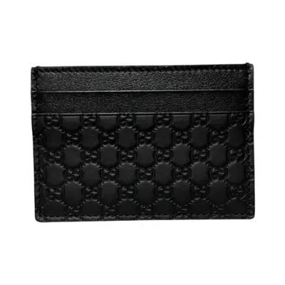 Microguccissima card case, black