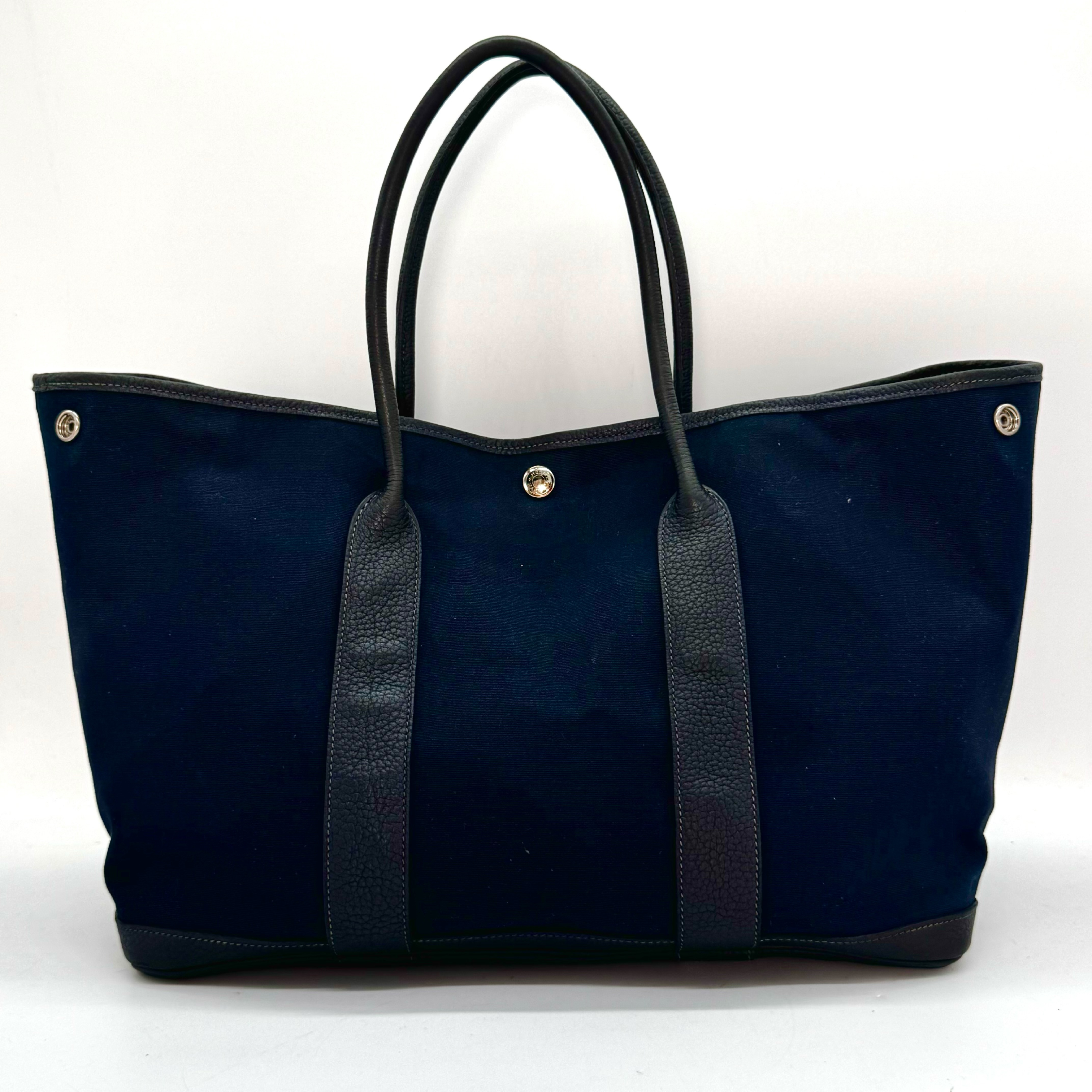 Garden Party Toile Officier Black Tote Bag — view 2