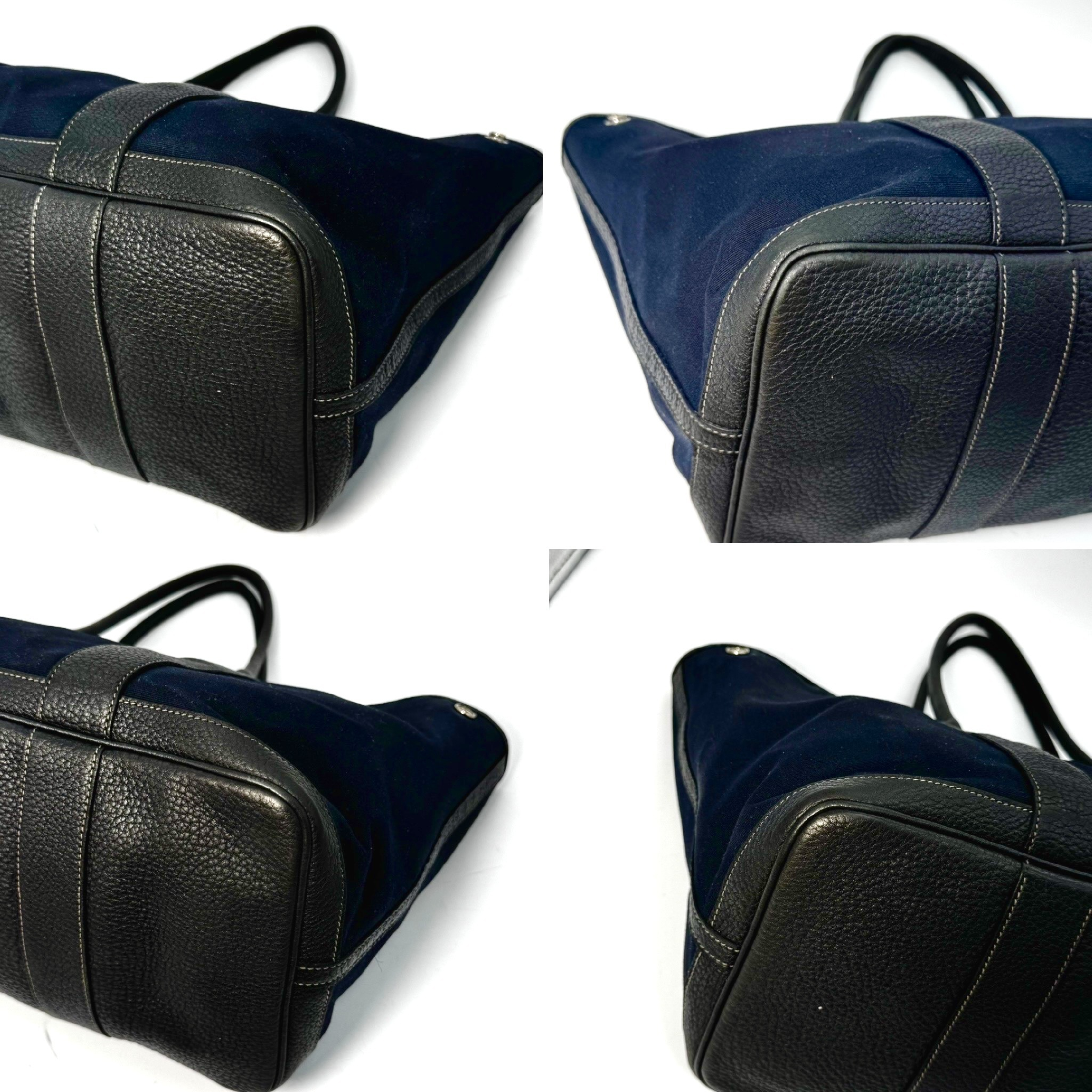 Garden Party Toile Officier Black Tote Bag — view 9