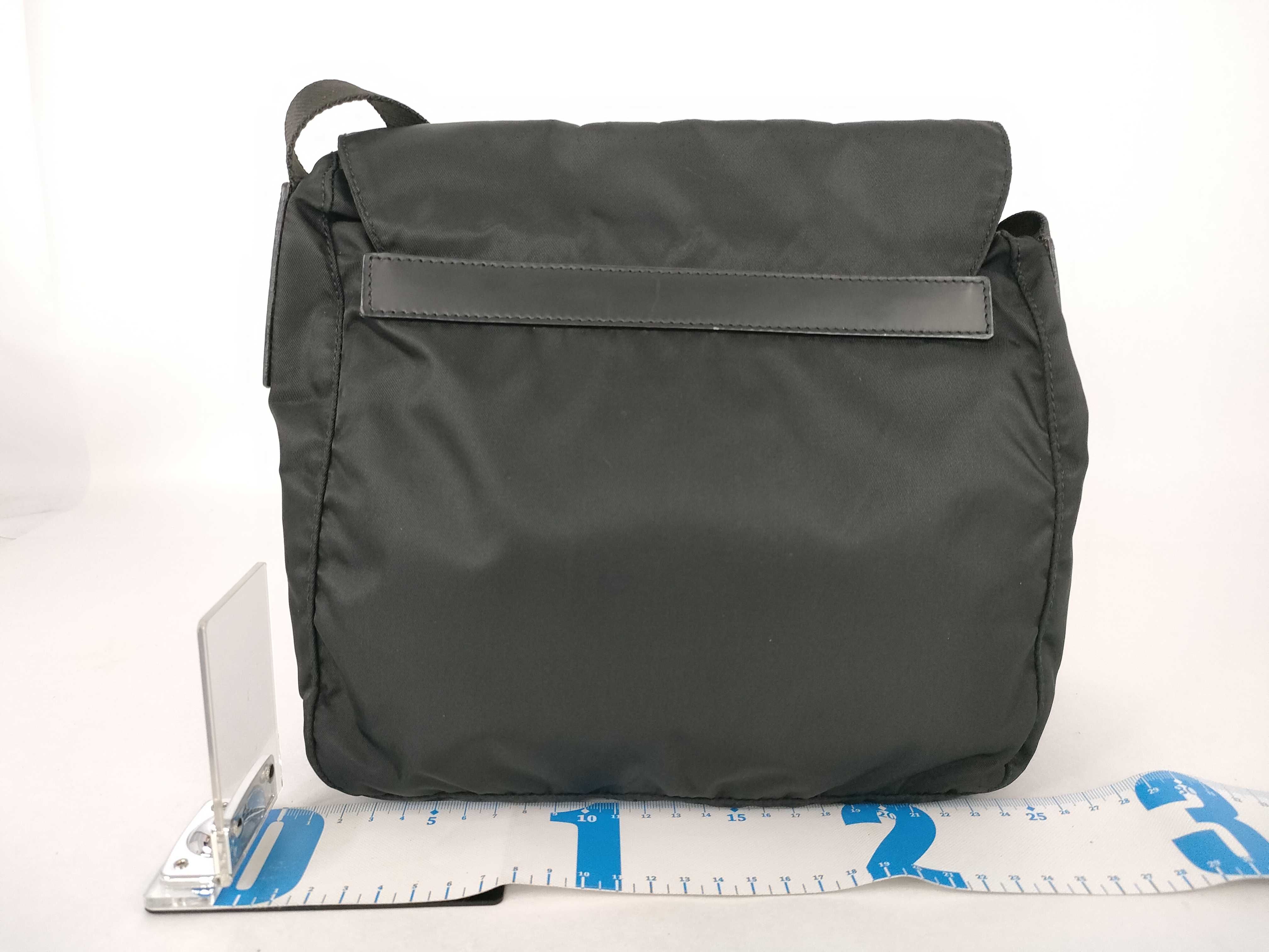 Nylon Prada Shoulder Bag Messenger Nylon Triangle Logo Shoulder Bag — view 2
