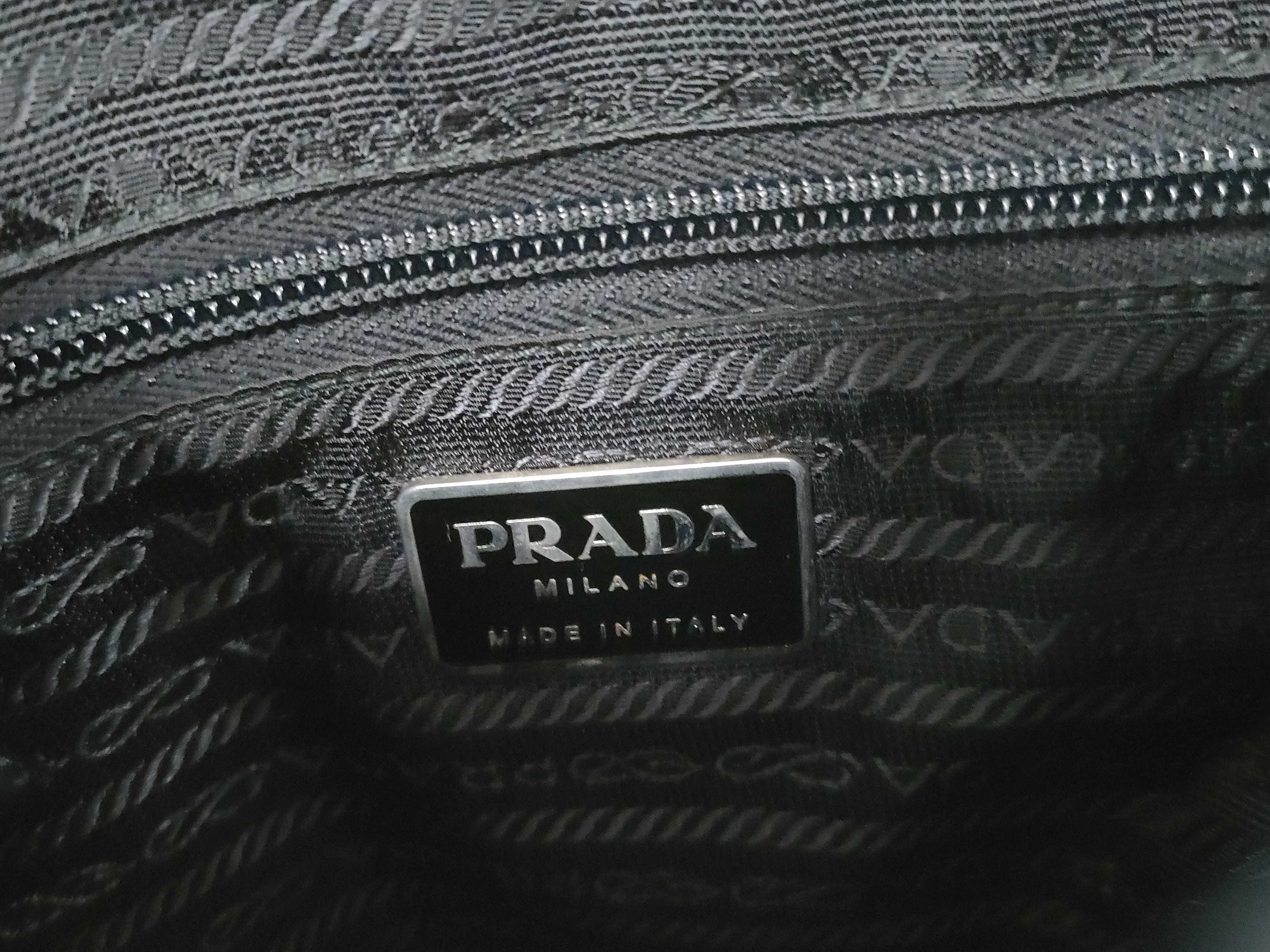 Nylon Prada Shoulder Bag Messenger Nylon Triangle Logo Shoulder Bag — view 11
