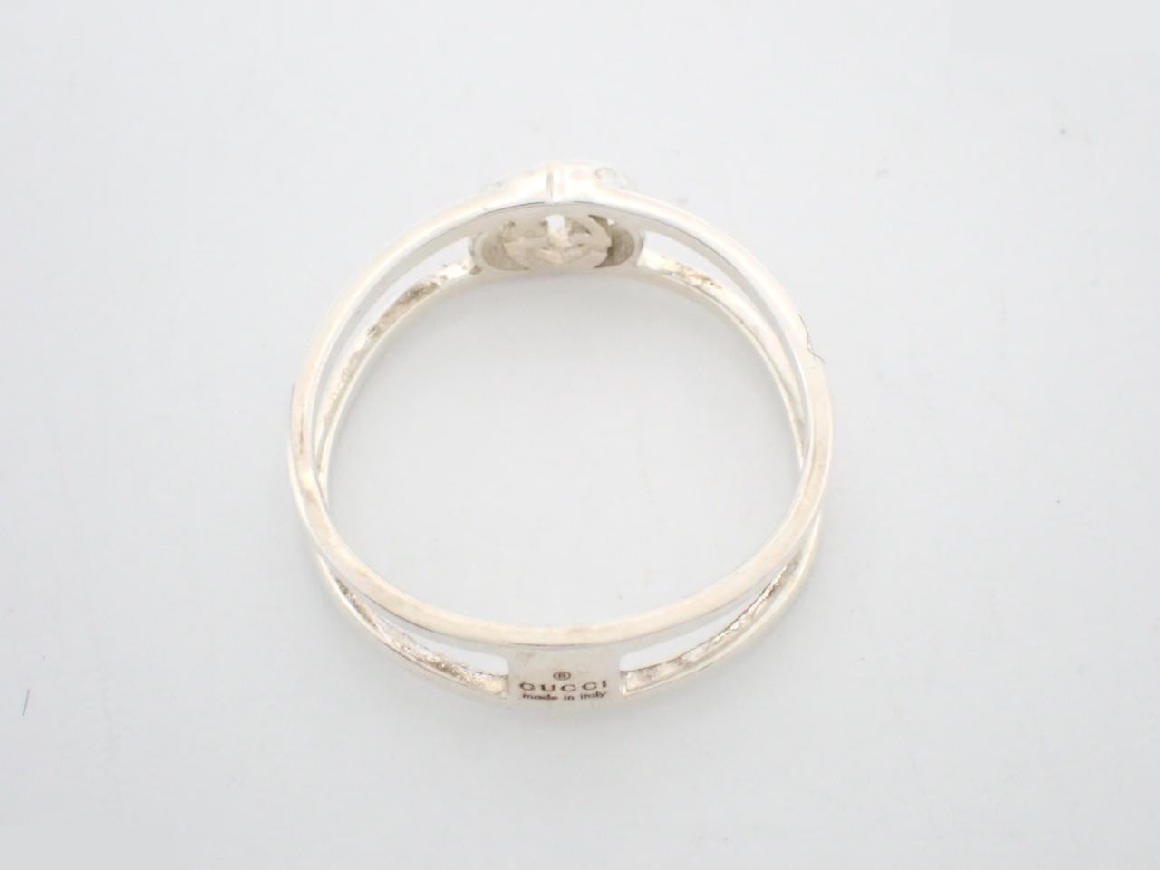 Interlocking Ring, 925 Sterling Silver, 2.4g, Stamped #21, Actual Size #19 — view 3