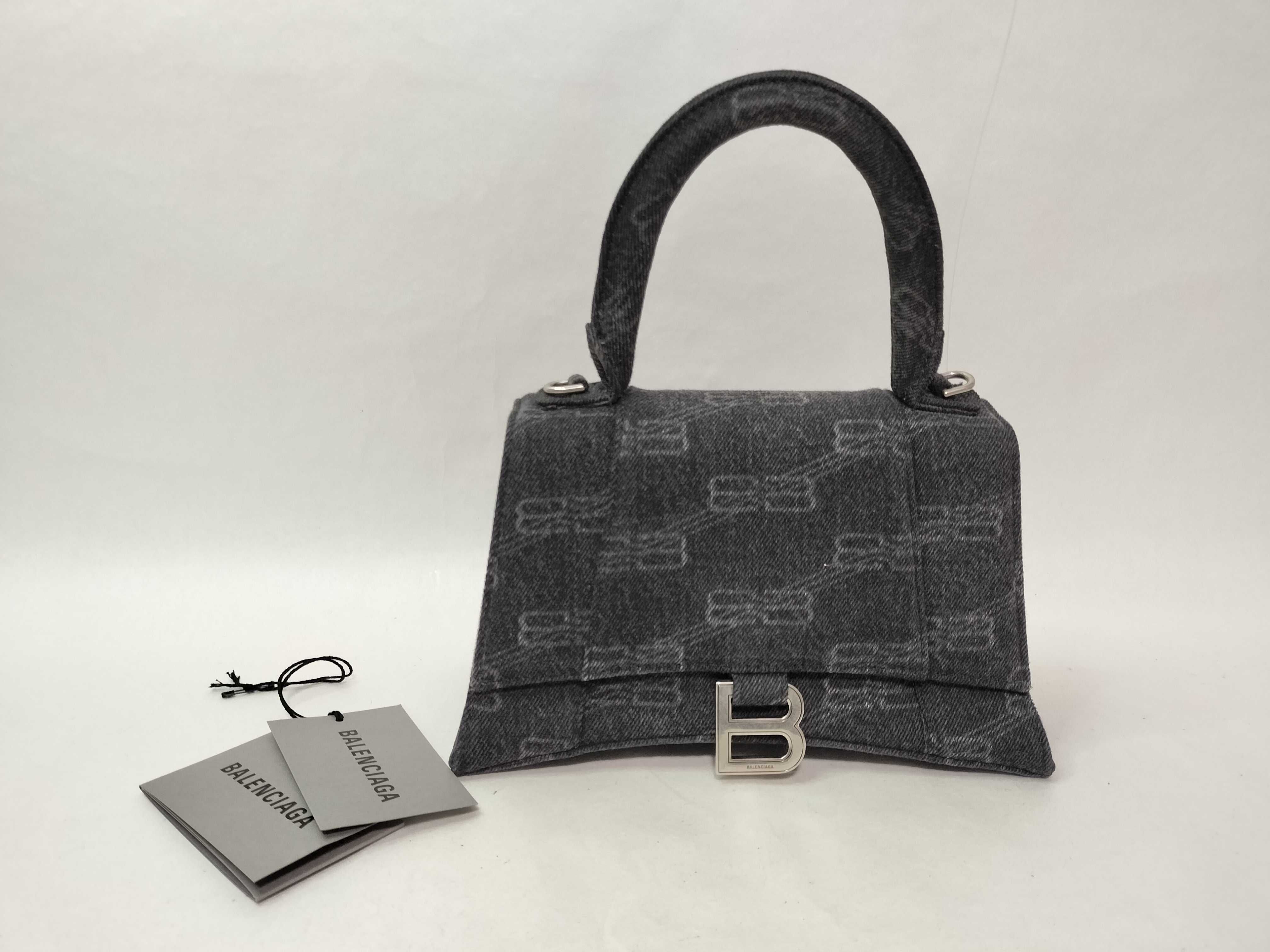 BAG 593546 HOURGLASS 2WAY SMALL BLACK NO STRAP Handbag