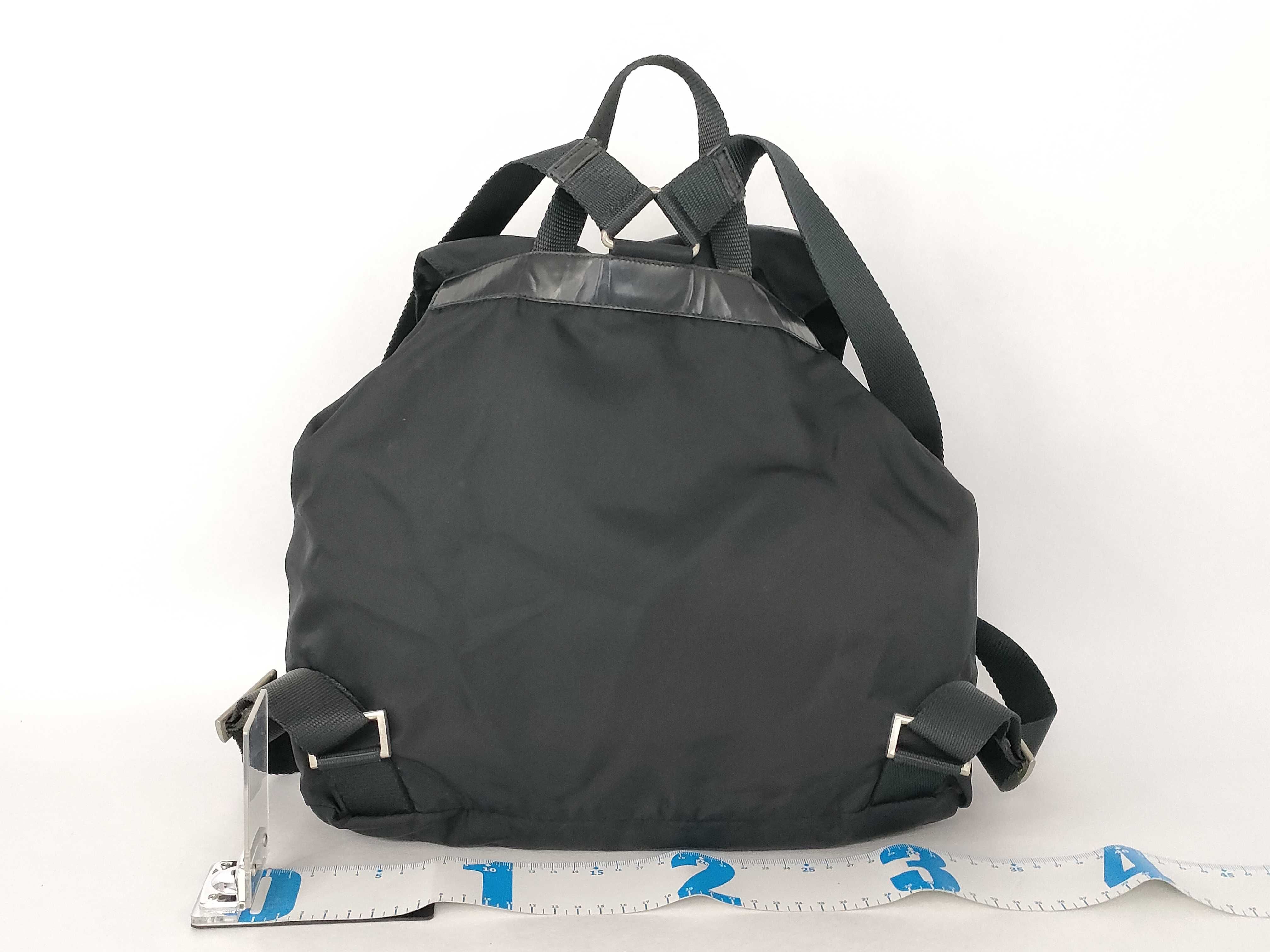 nylon Prada backpack nylon triangle logo rucksack — view 2