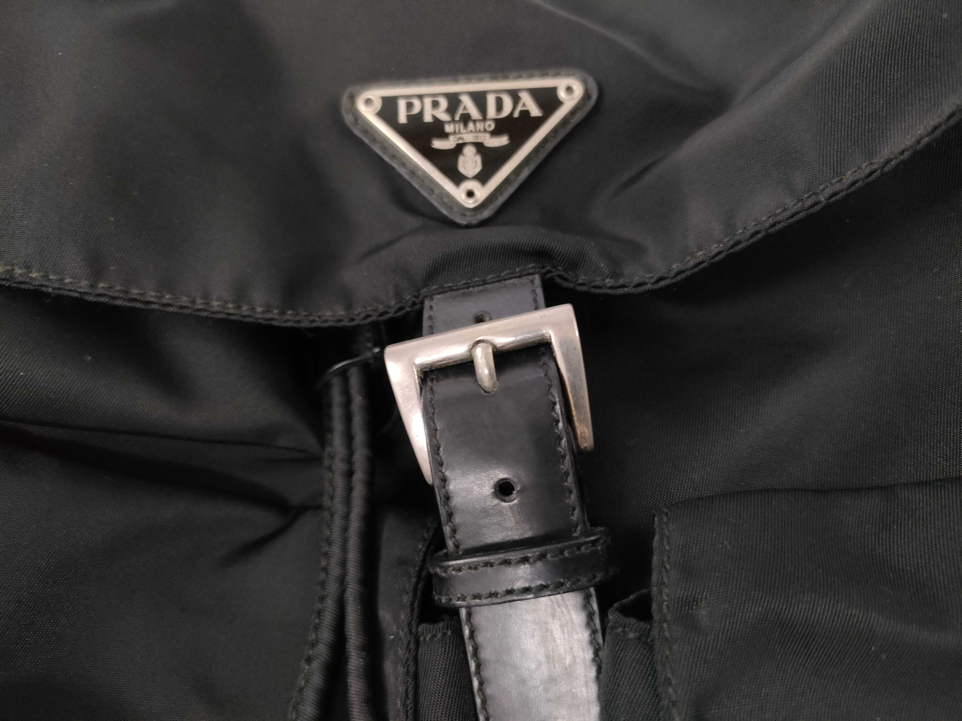 nylon Prada backpack nylon triangle logo rucksack — view 14