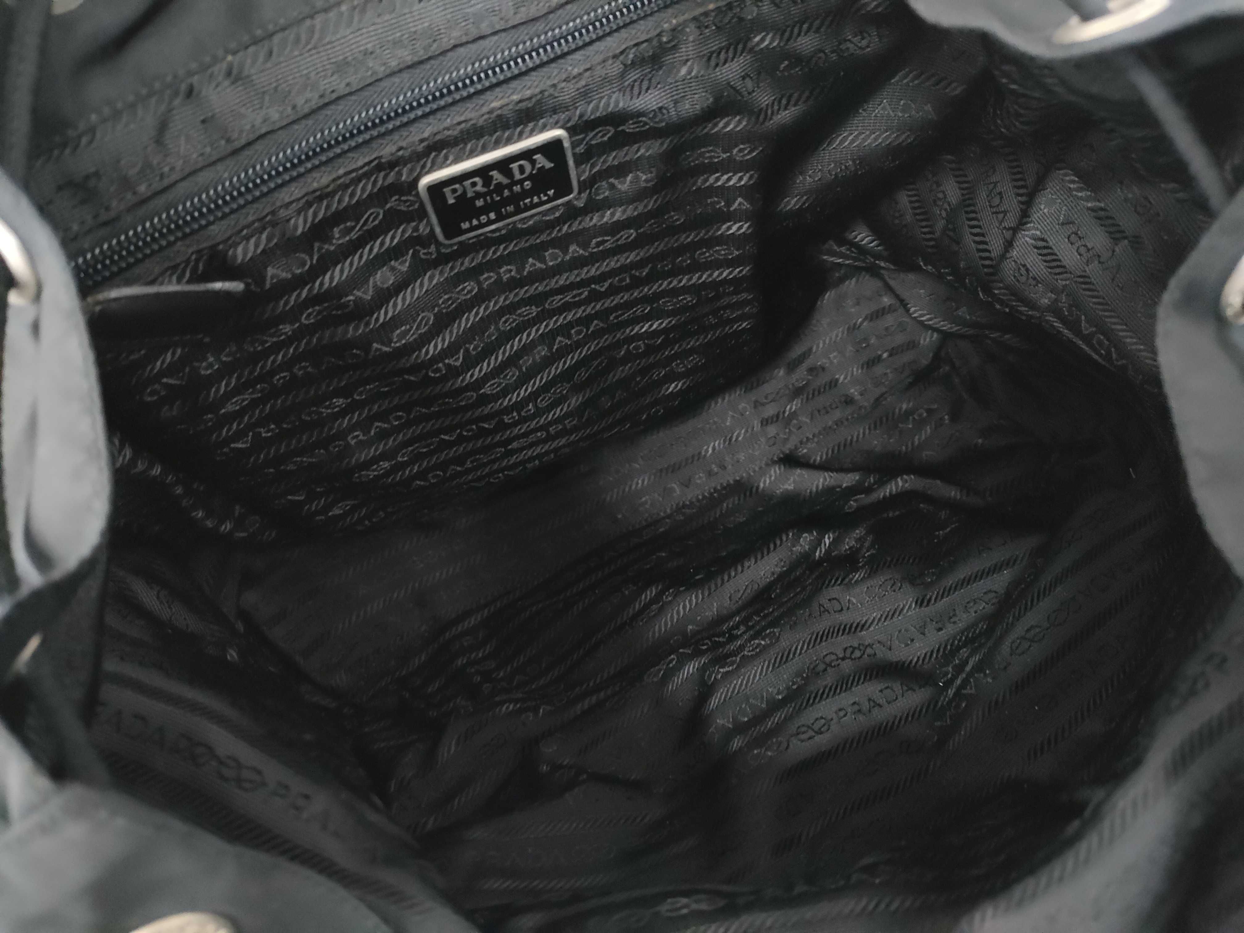 nylon Prada backpack nylon triangle logo rucksack — view 9