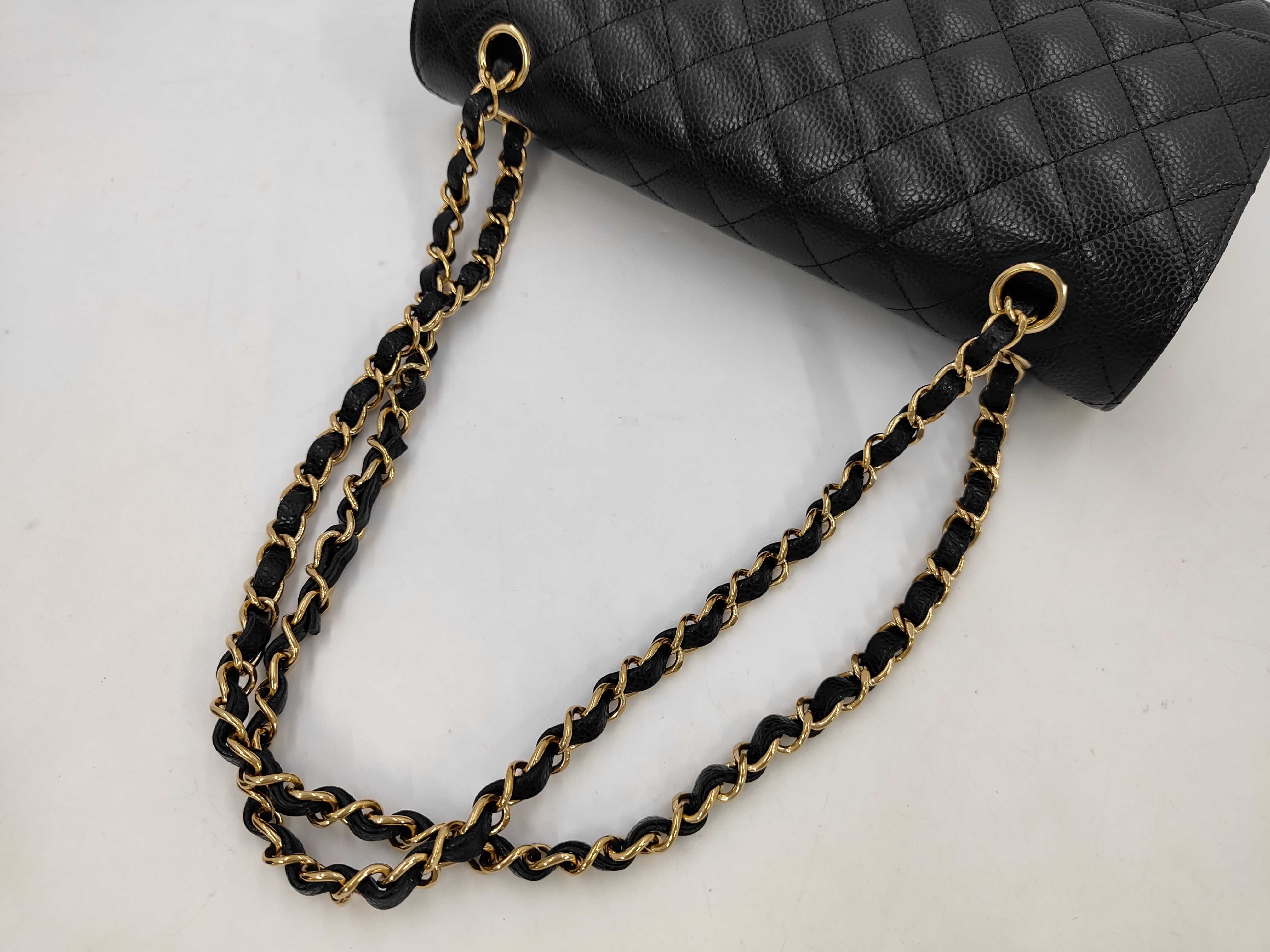 Matelassé 25 Double Flap Double Chain Caviar Plate Shoulder Bag — view 5