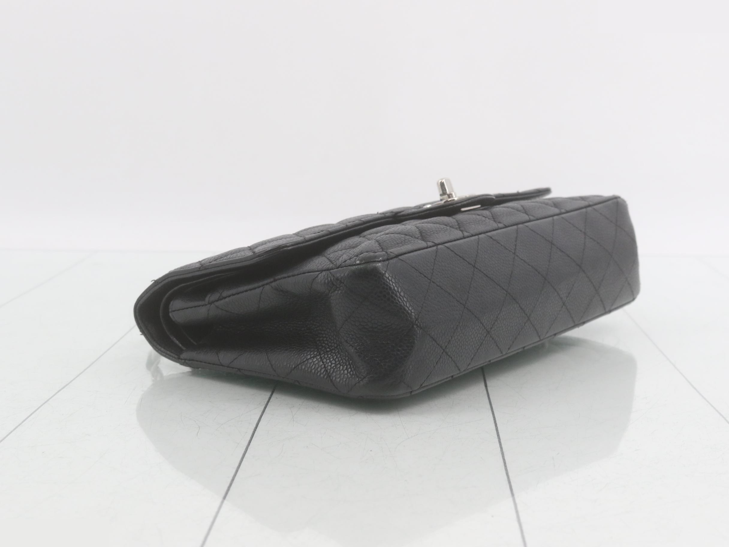 Matelassé Chain Shoulder Bag, Caviar Leather — view 5
