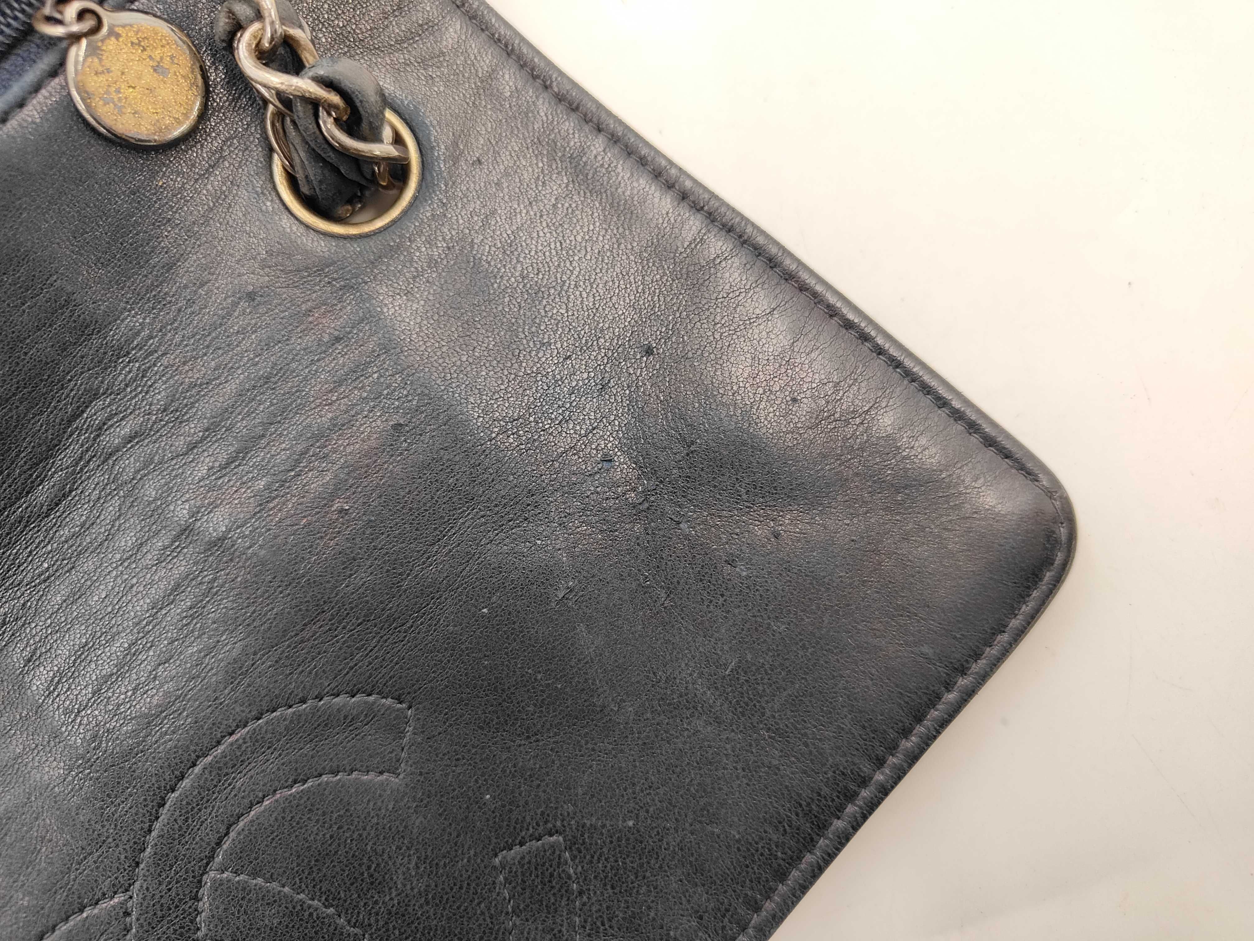 ID- Cow Skin Matelasse 23 Small Single Flap Single Chain Bag Navy Blue S Shoulder Bag — view 14