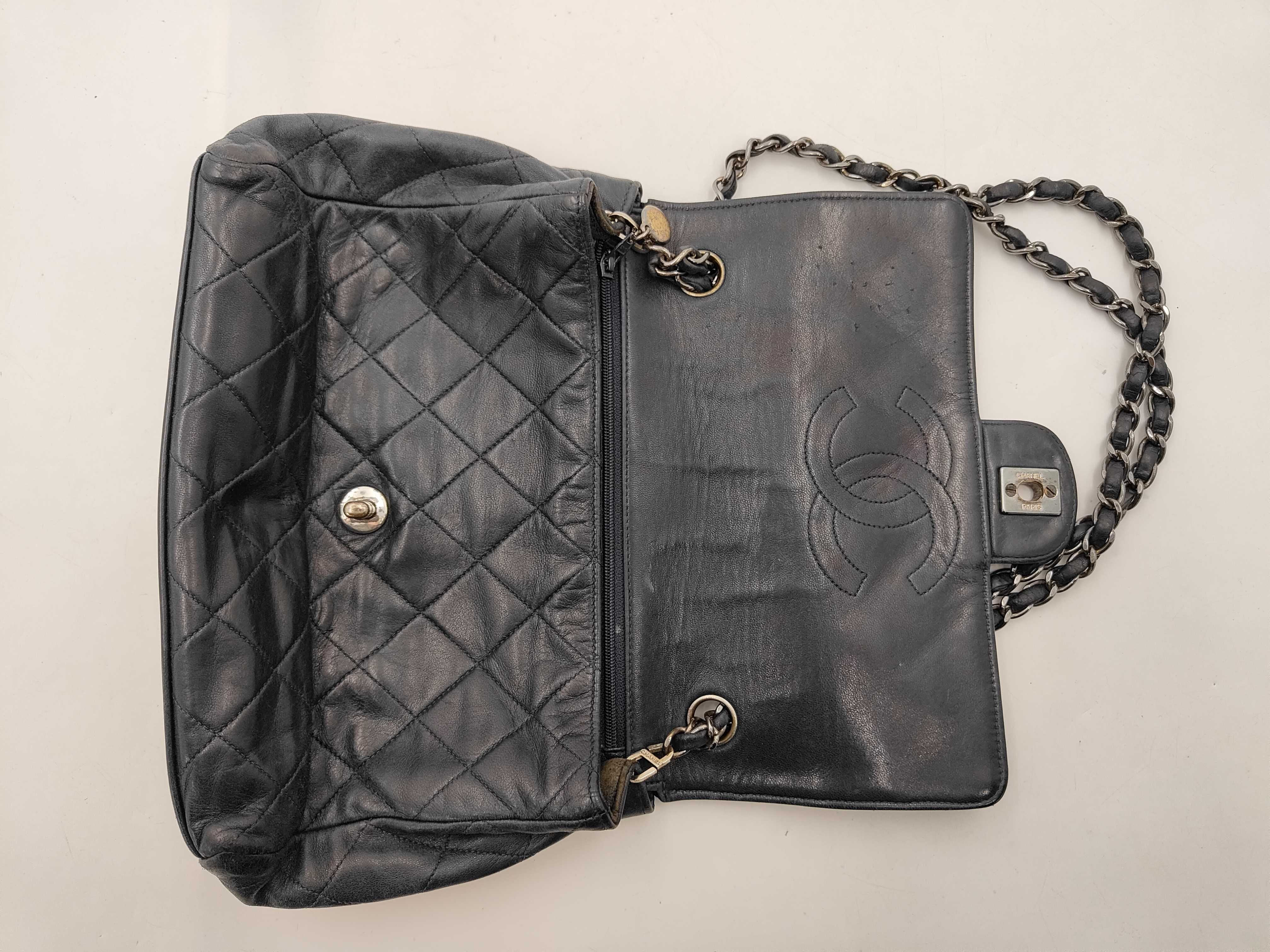 ID- Cow Skin Matelasse 23 Small Single Flap Single Chain Bag Navy Blue S Shoulder Bag — view 15