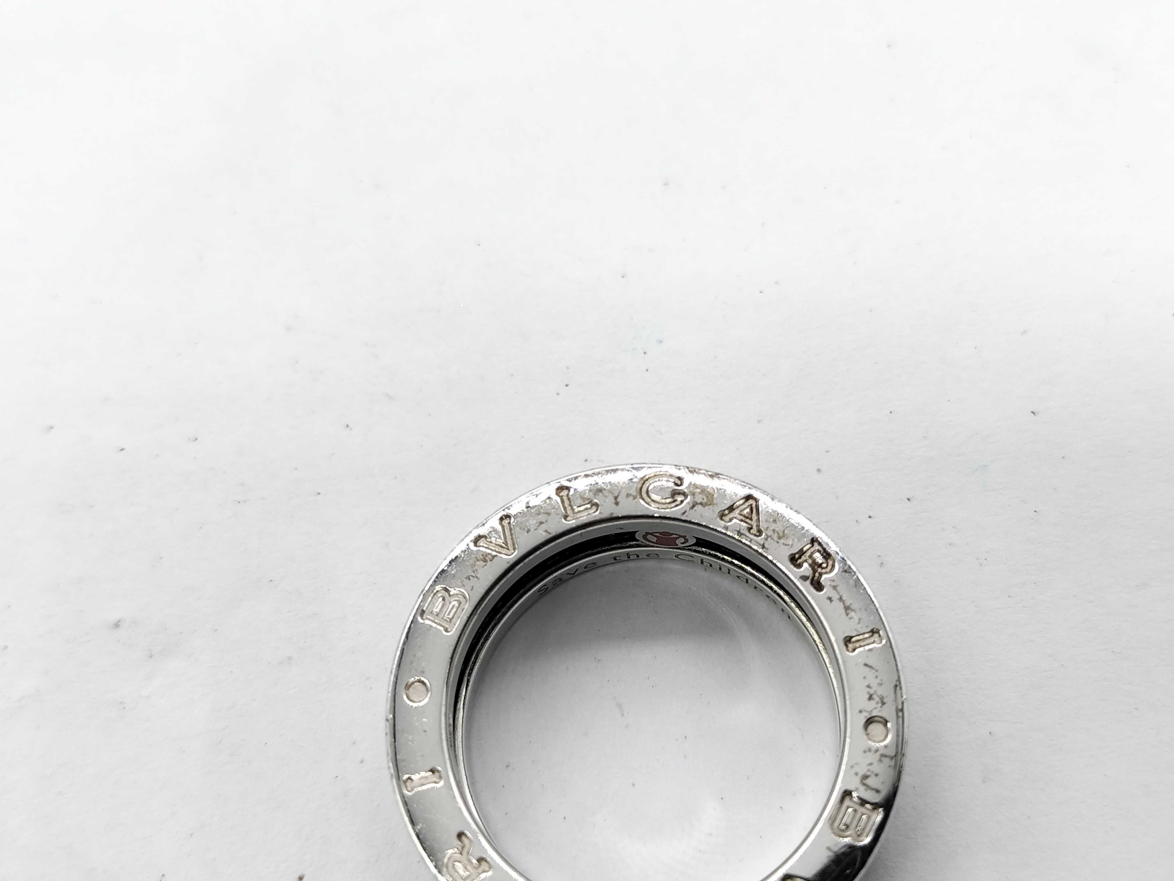 B.zero1 925/Black Ceramic 6.4g Save the Children Ring — view 7