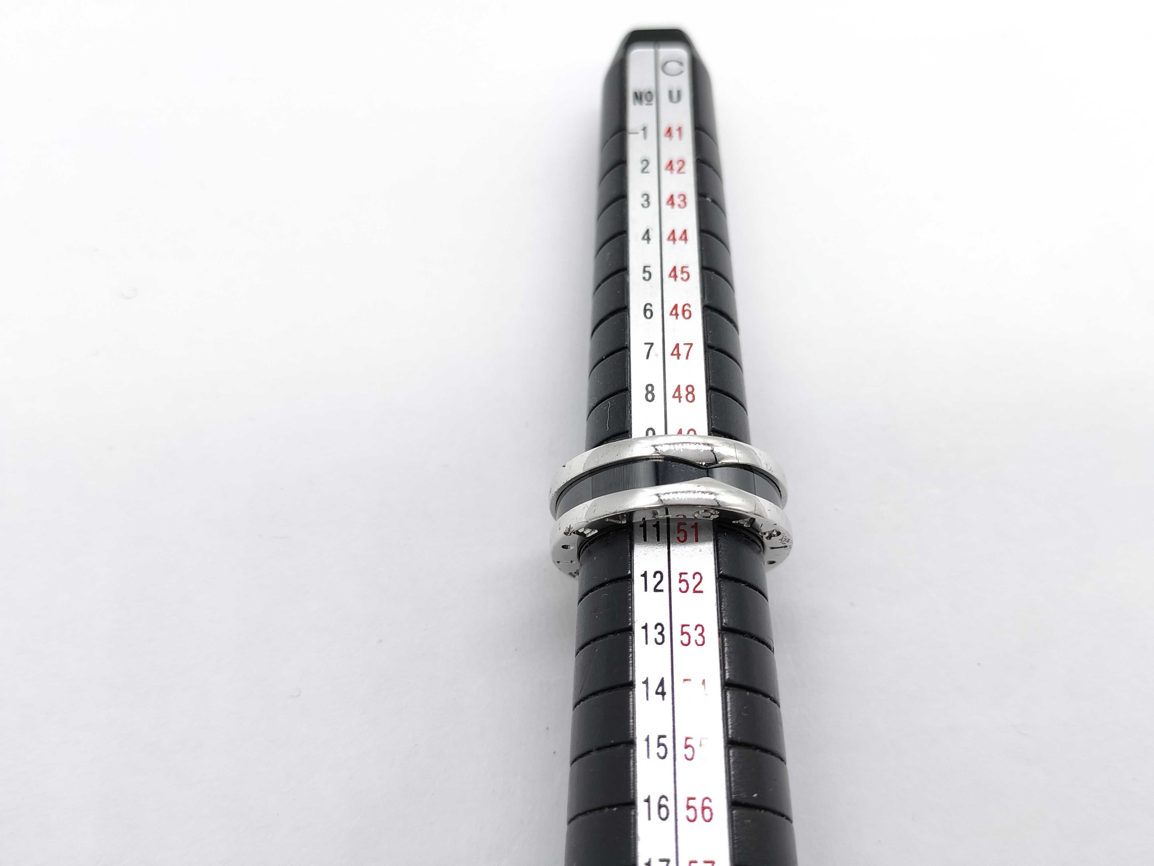 B.zero1 925/Black Ceramic 6.4g Save the Children Ring — view 8
