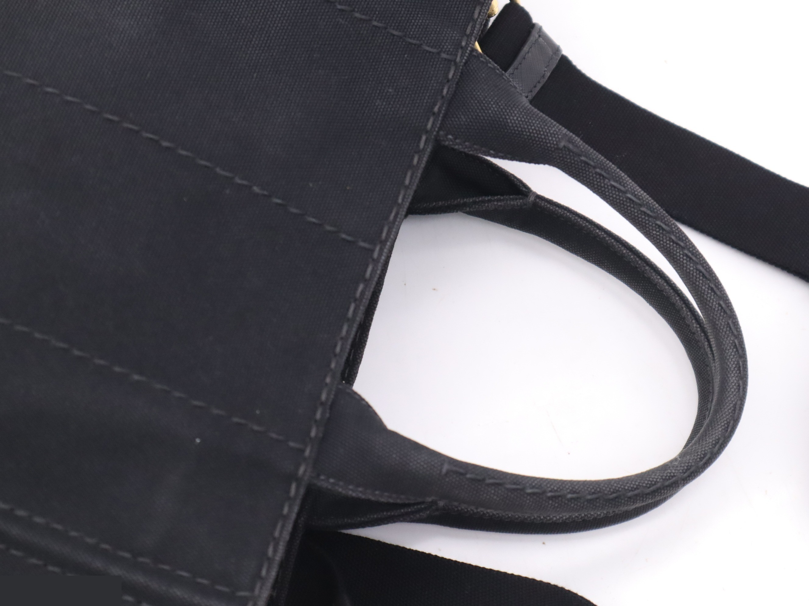 Canapa Tote Bag, with Shoulder Strap and Guarantee Card, Black — view 6
