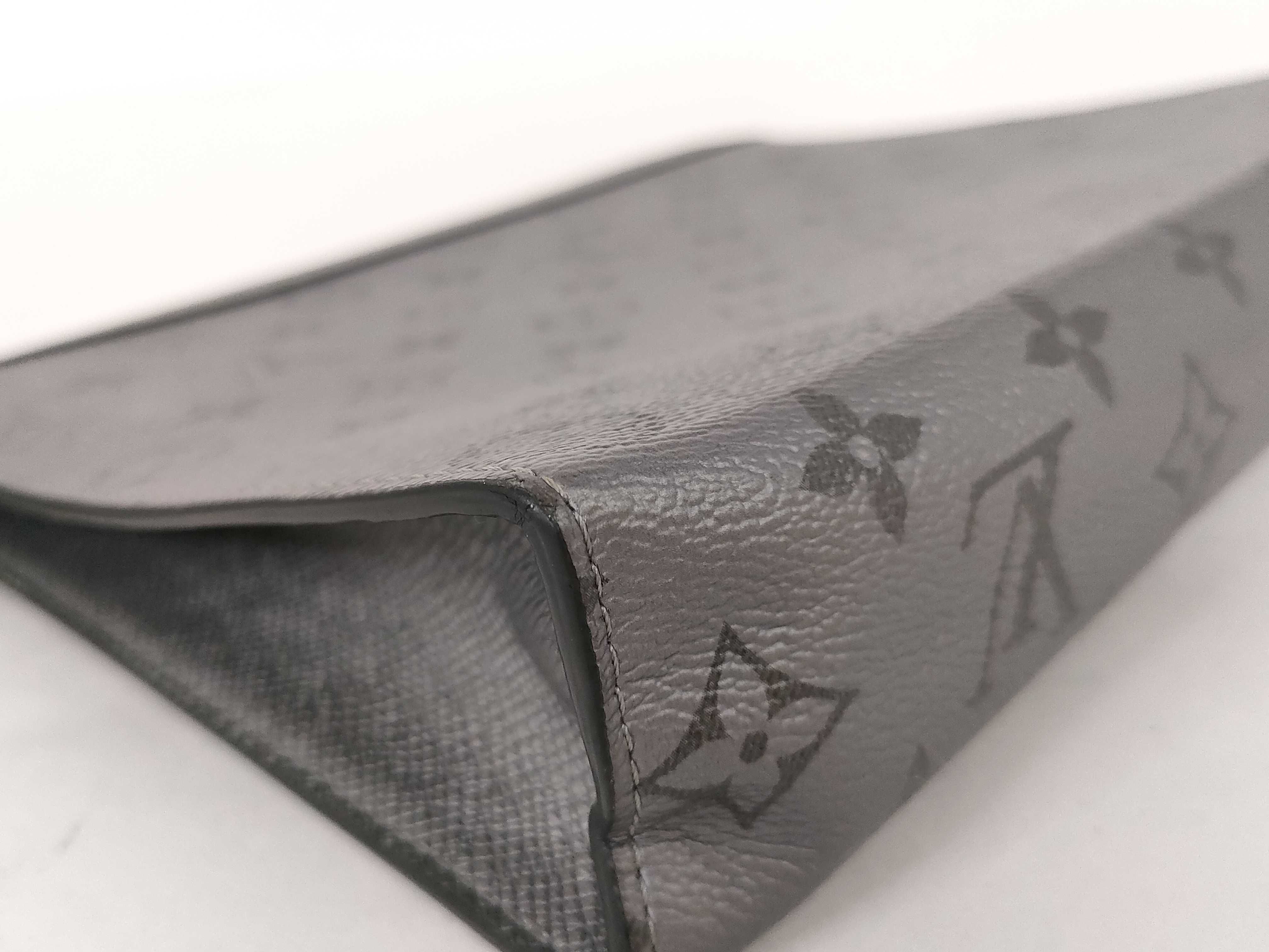 Monogram Eclipse Pochette Voyage Clutch Bag Black — view 3