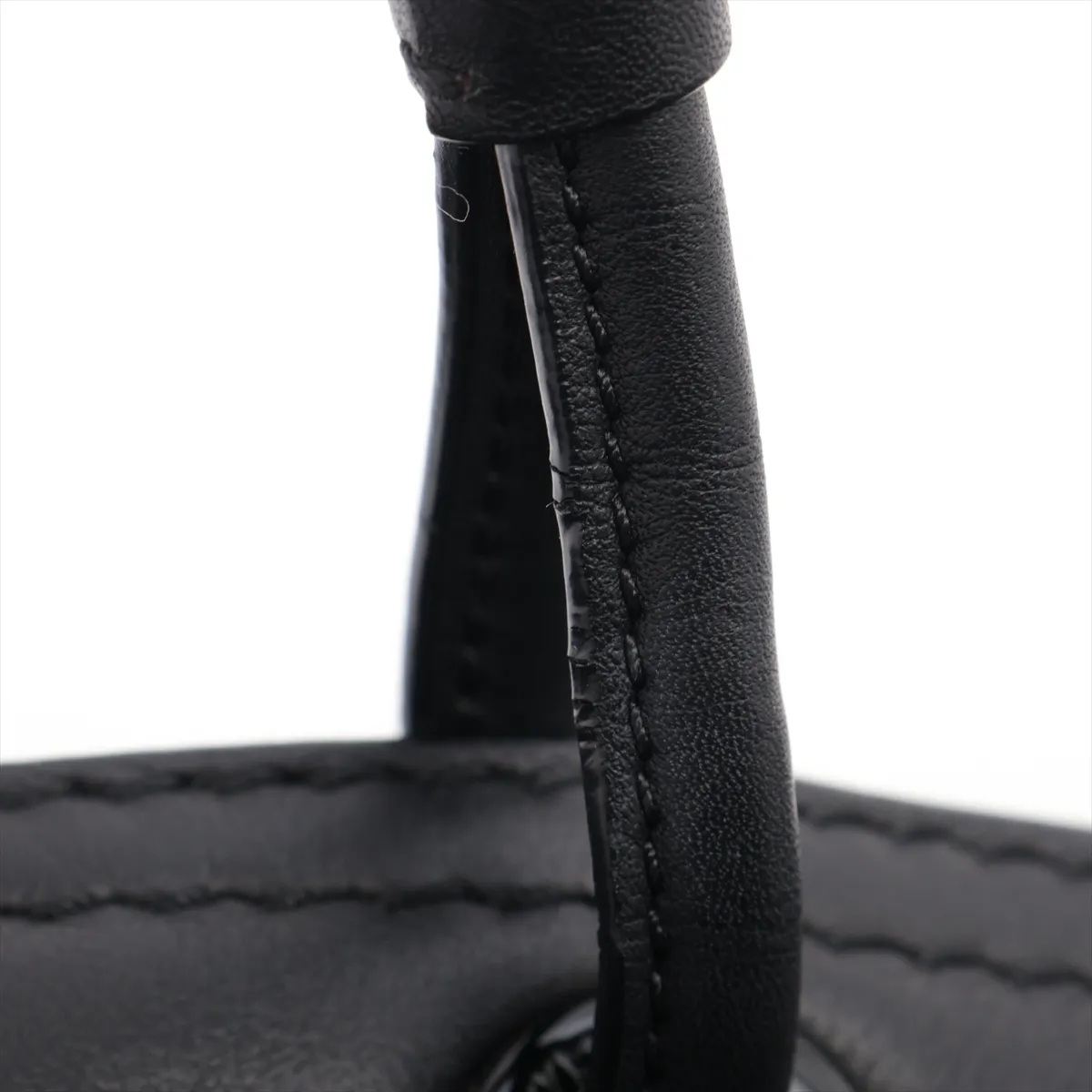 leather tote bag black — view 10