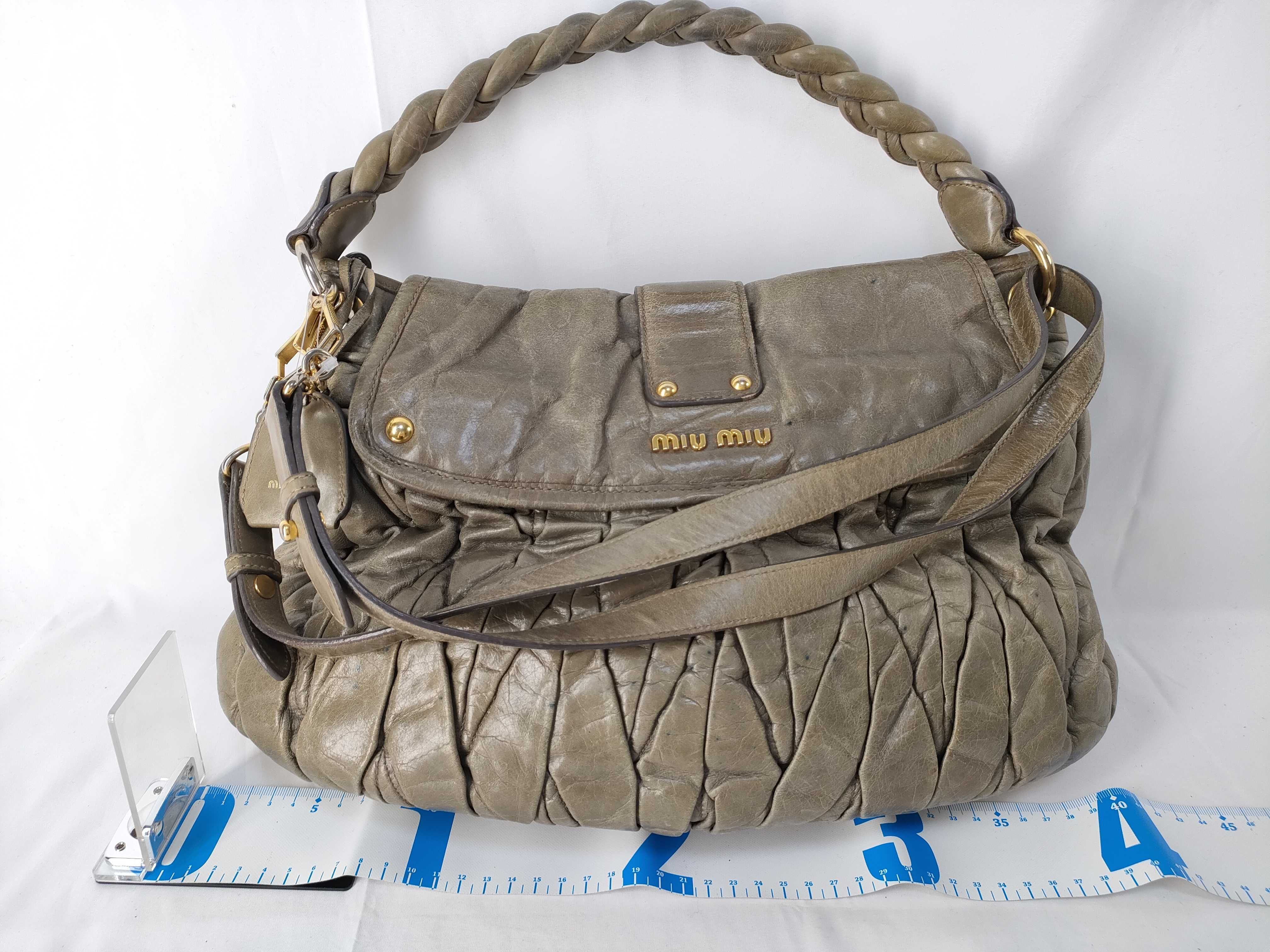 Matelassé 2-way Leather Hand/Shoulder Bag (White Tag 194) — view 2
